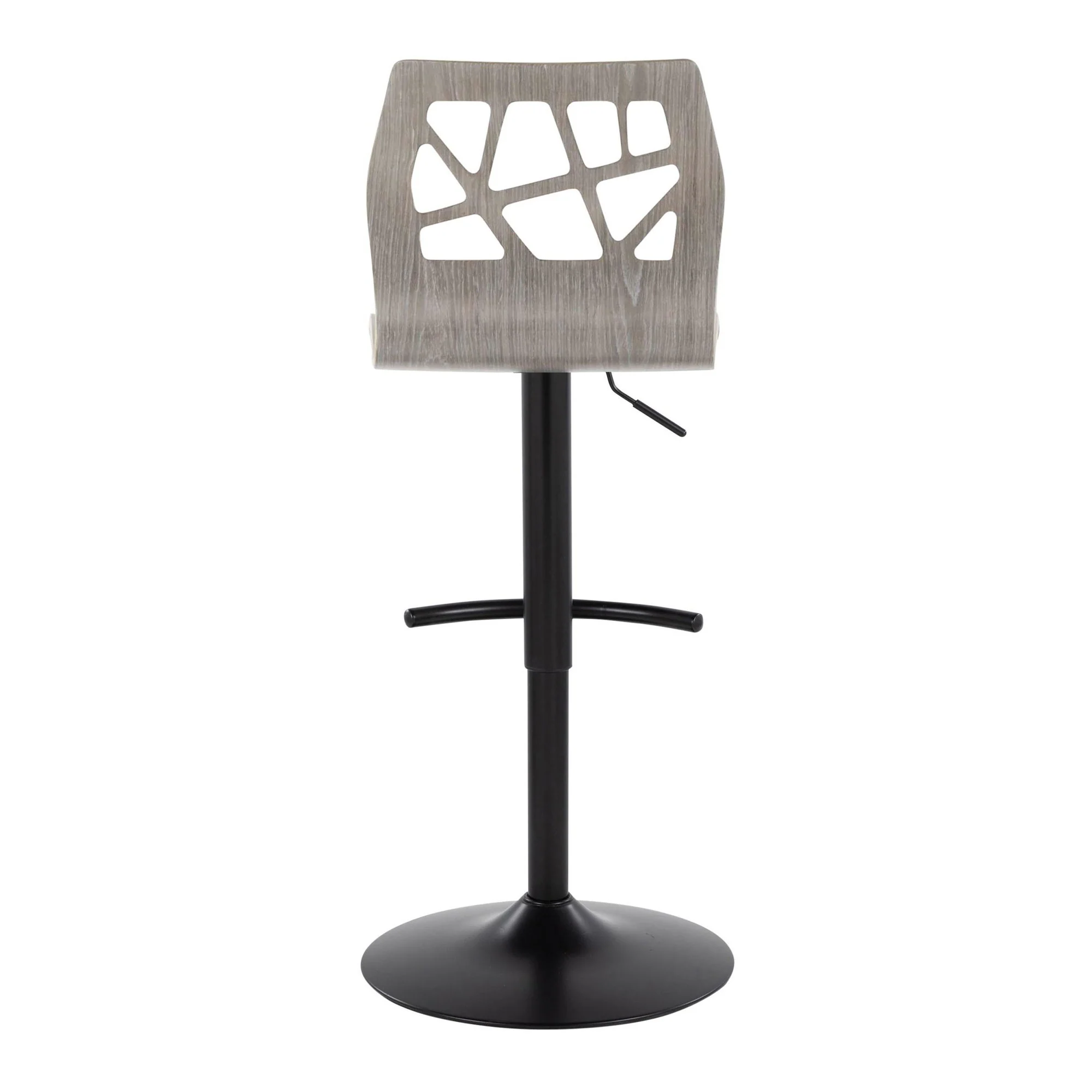 Folia Adjustable Barstool - Set of 2 By LumiSource - BS-FOLIAFB-RT2 BKLGYLGY2 - Image 11