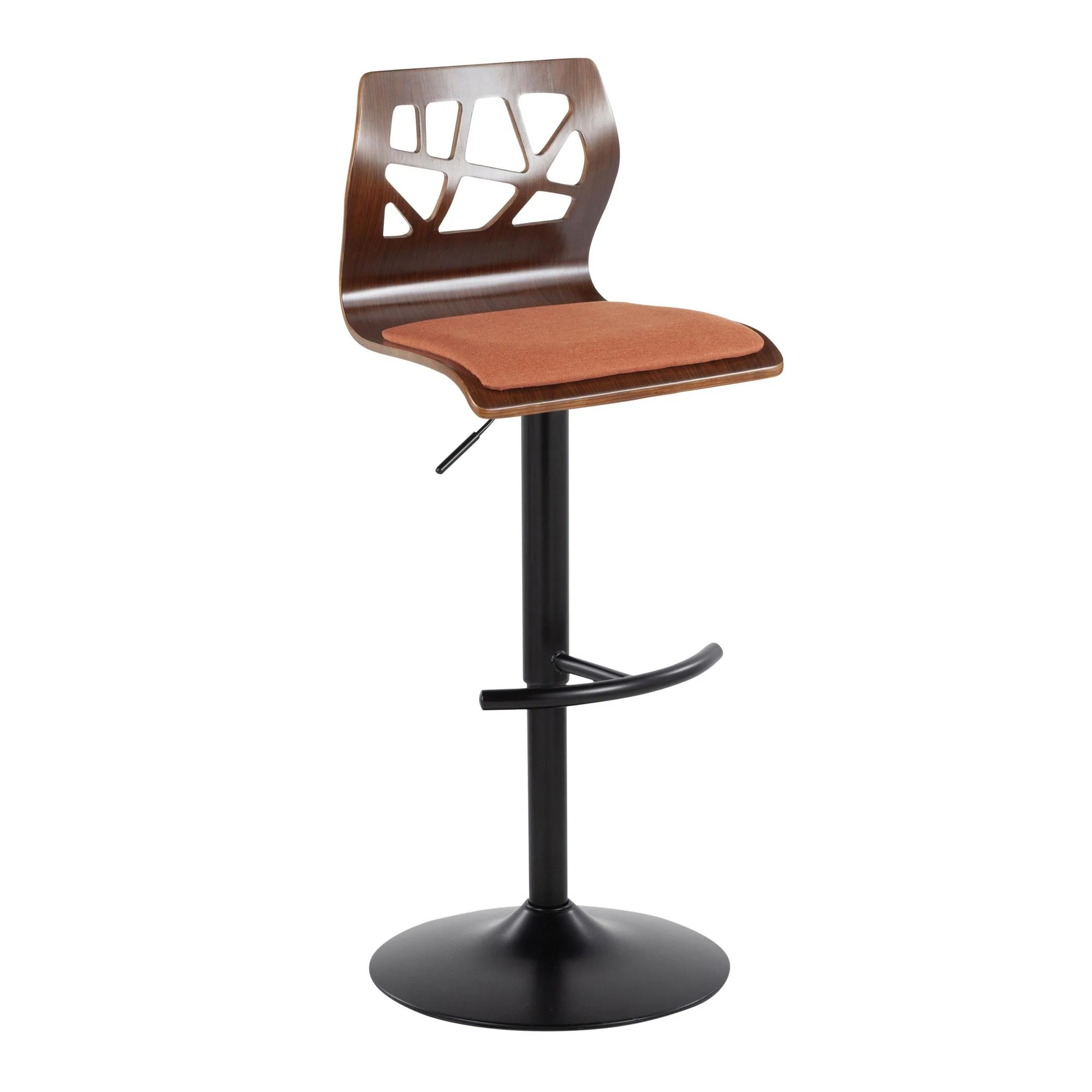 Folia Adjustable Barstool - Set of 2 By LumiSource - BS-FOLIAFB-RT2 BKLGYLGY2 - Image 23