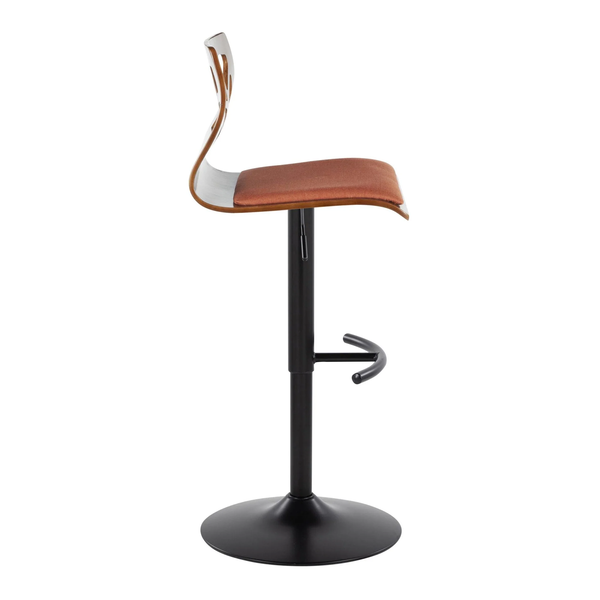 Folia Adjustable Barstool - Set of 2 By LumiSource - BS-FOLIAFB-RT2 BKLGYLGY2 - Image 24