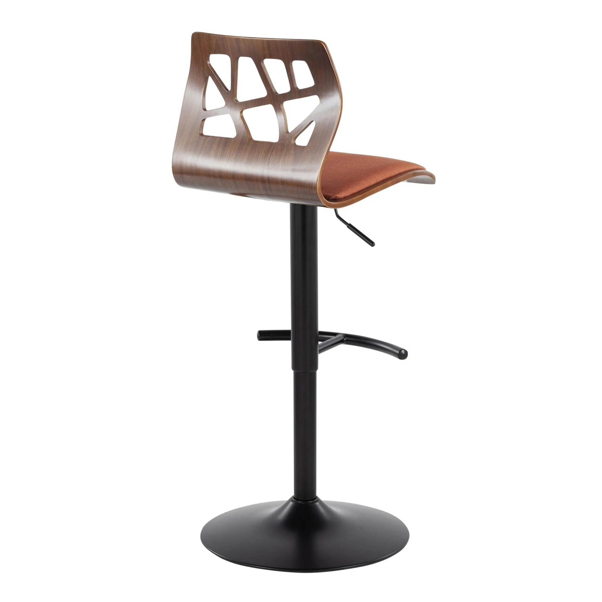 Folia Adjustable Barstool - Set of 2 By LumiSource - BS-FOLIAFB-RT2 BKLGYLGY2 - Image 25