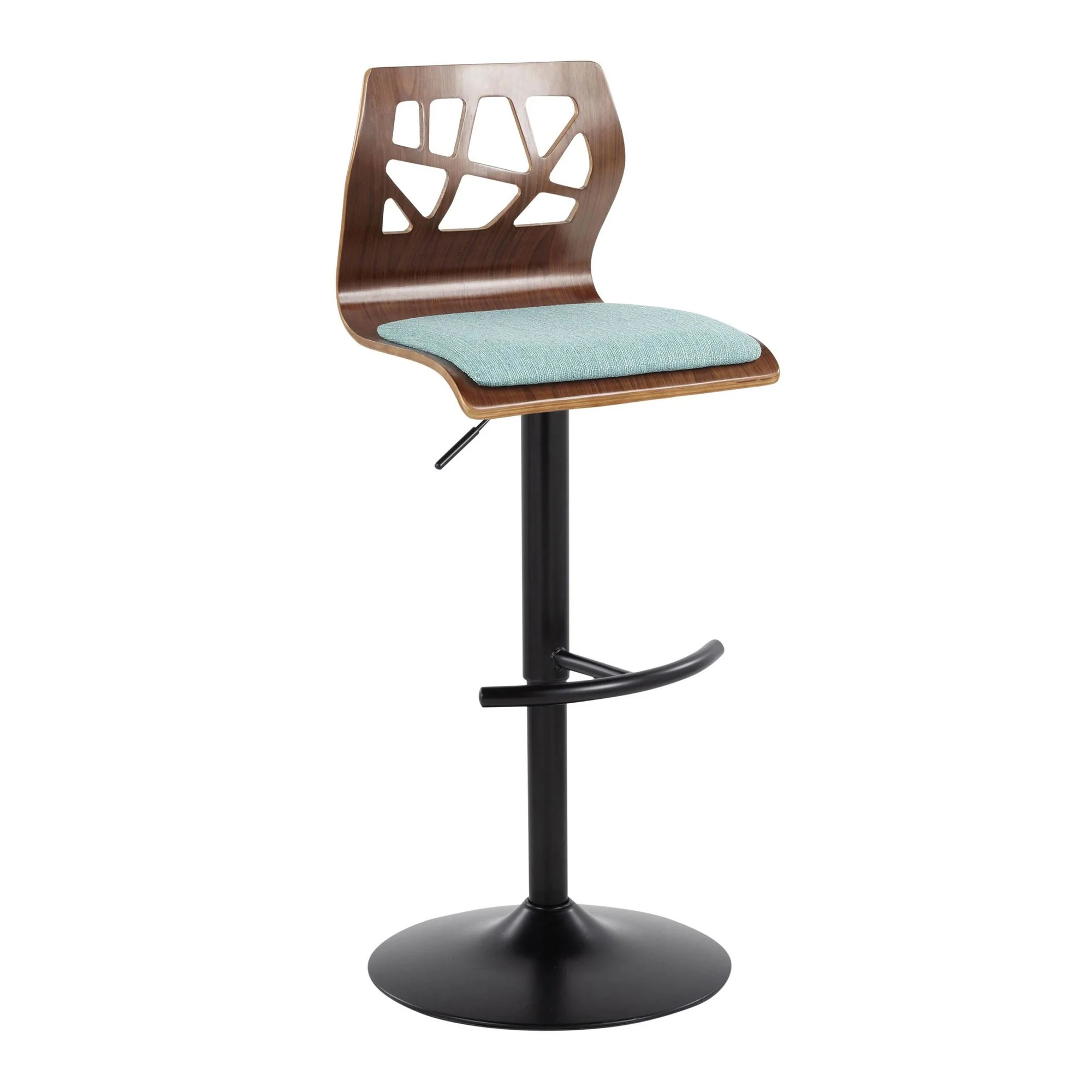 Folia Adjustable Barstool - Set of 2 By LumiSource - BS-FOLIAFB-RT2 BKLGYLGY2 - Image 33