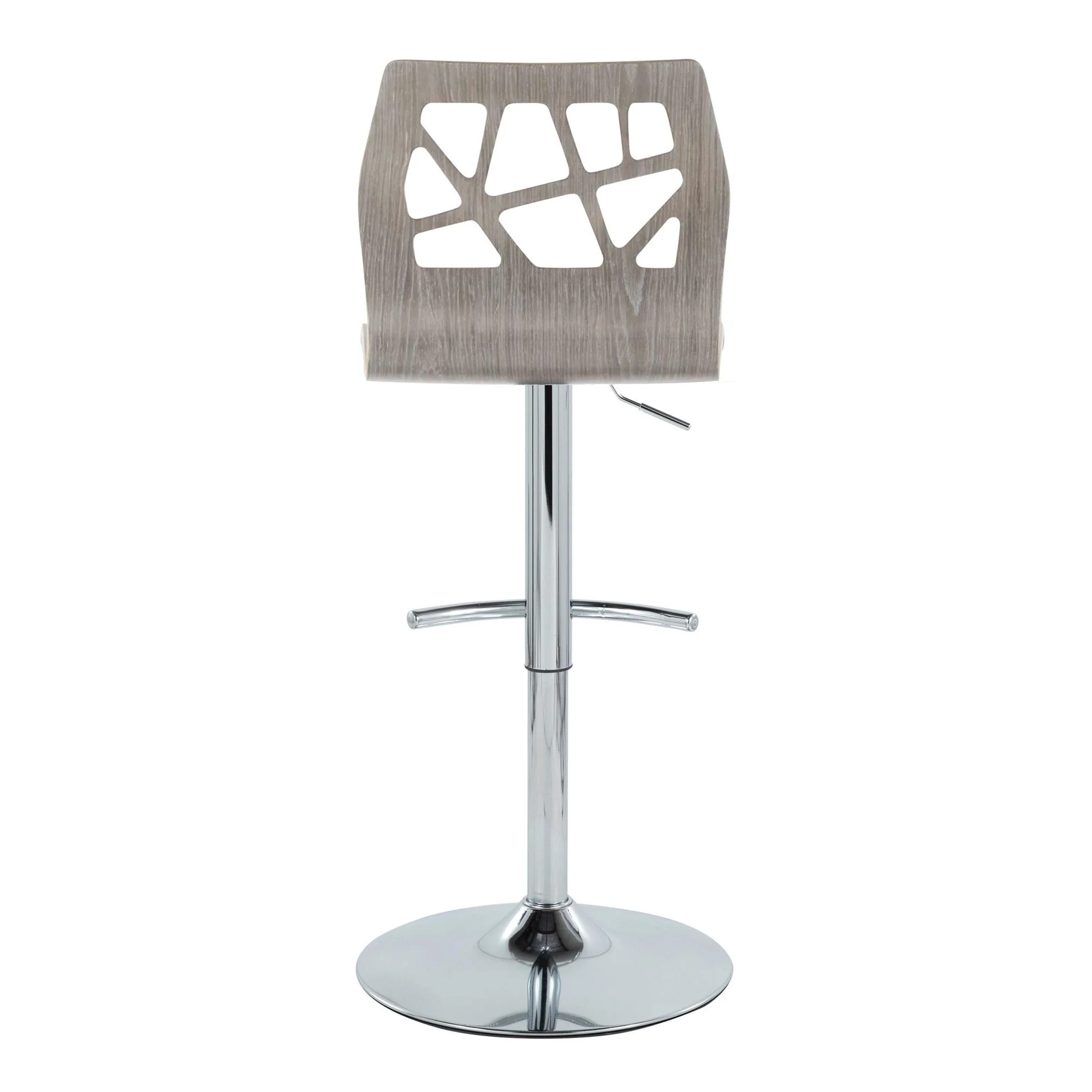 Folia Adjustable Barstool - Set of 2 By LumiSource - BS-FOLIAFB-RT2 CHRLGYLGY2 - Image 11