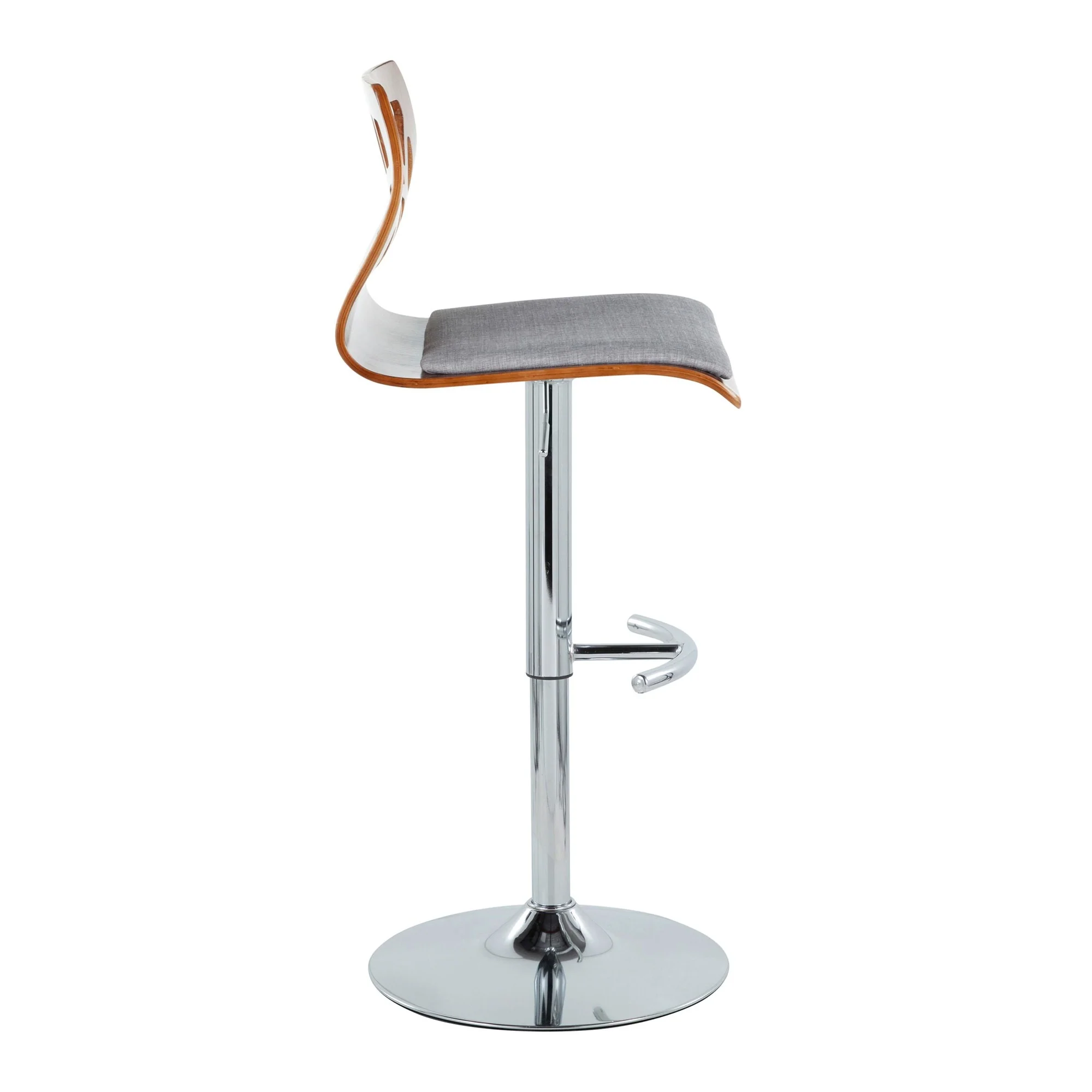 Folia Adjustable Barstool - Set of 2 By LumiSource - BS-FOLIAFB-RT2 CHRLGYLGY2 - Image 14