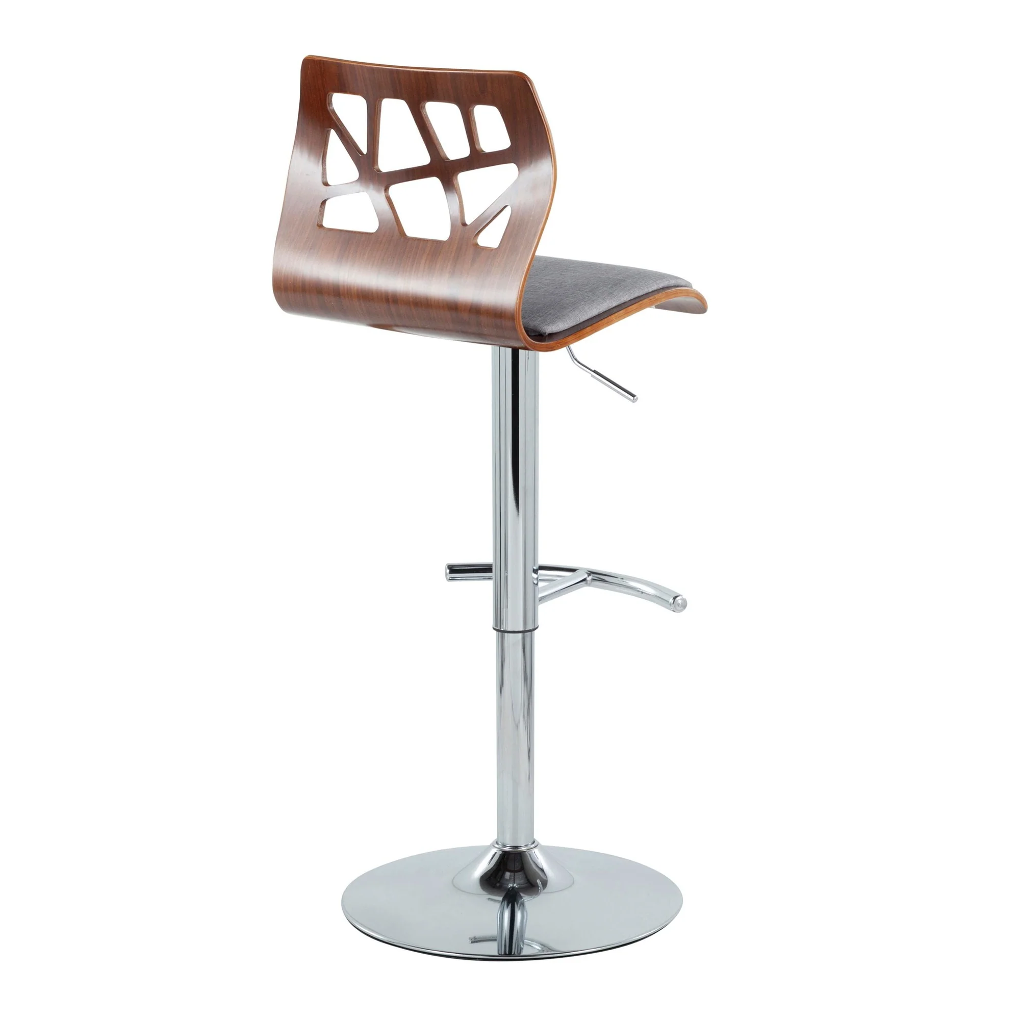 Folia Adjustable Barstool - Set of 2 By LumiSource - BS-FOLIAFB-RT2 CHRLGYLGY2 - Image 15