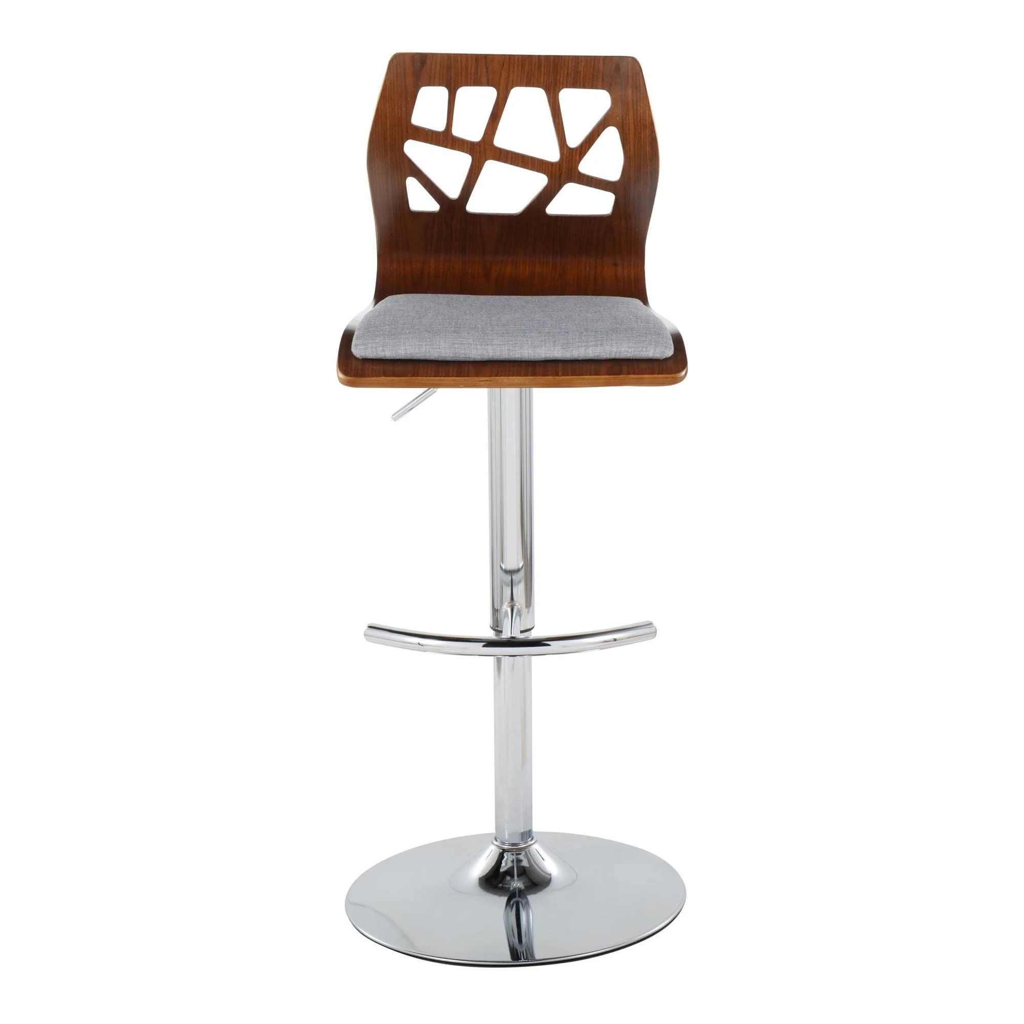 Folia Adjustable Barstool - Set of 2 By LumiSource - BS-FOLIAFB-RT2 CHRLGYLGY2 - Image 16