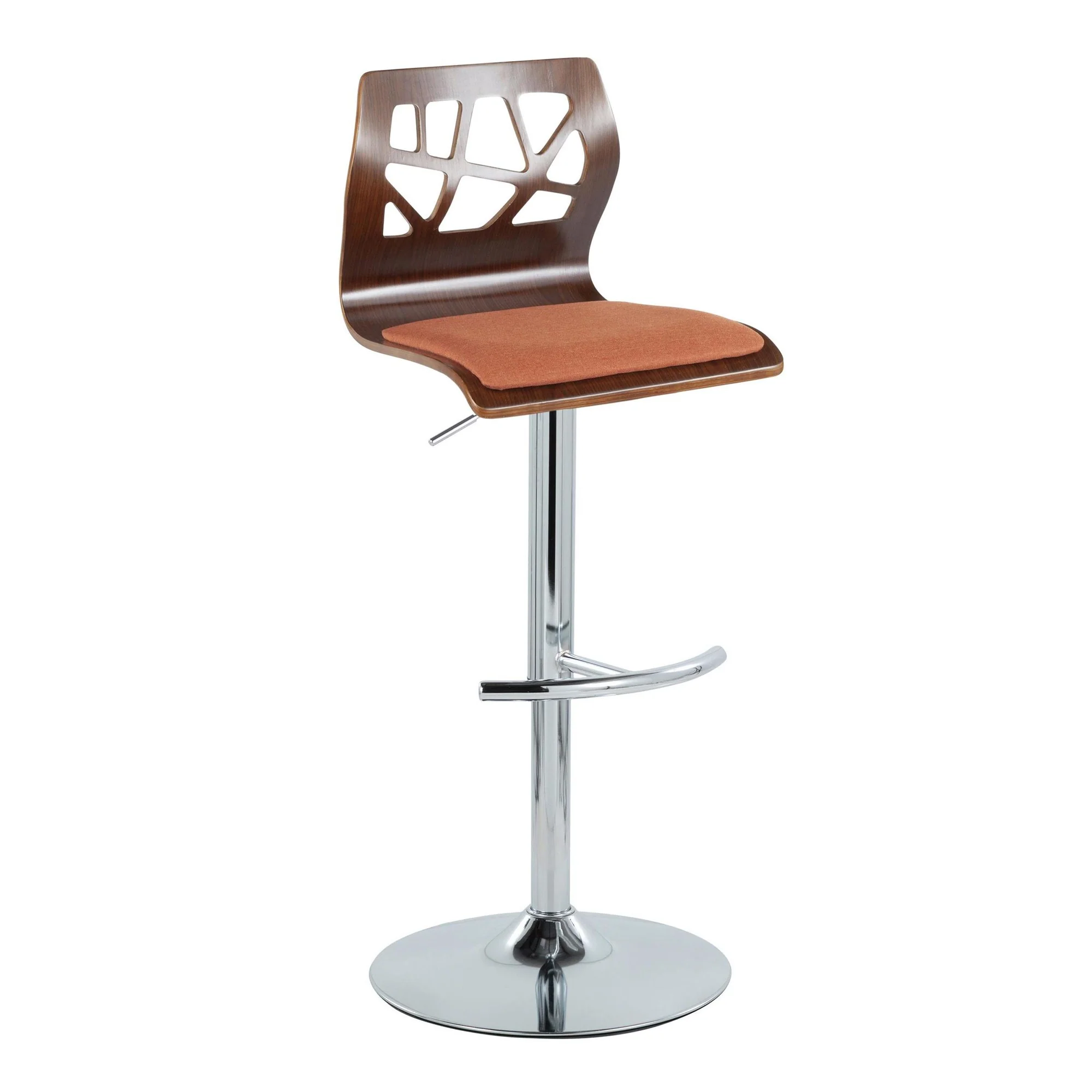 Folia Adjustable Barstool - Set of 2 By LumiSource - BS-FOLIAFB-RT2 CHRLGYLGY2 - Image 23
