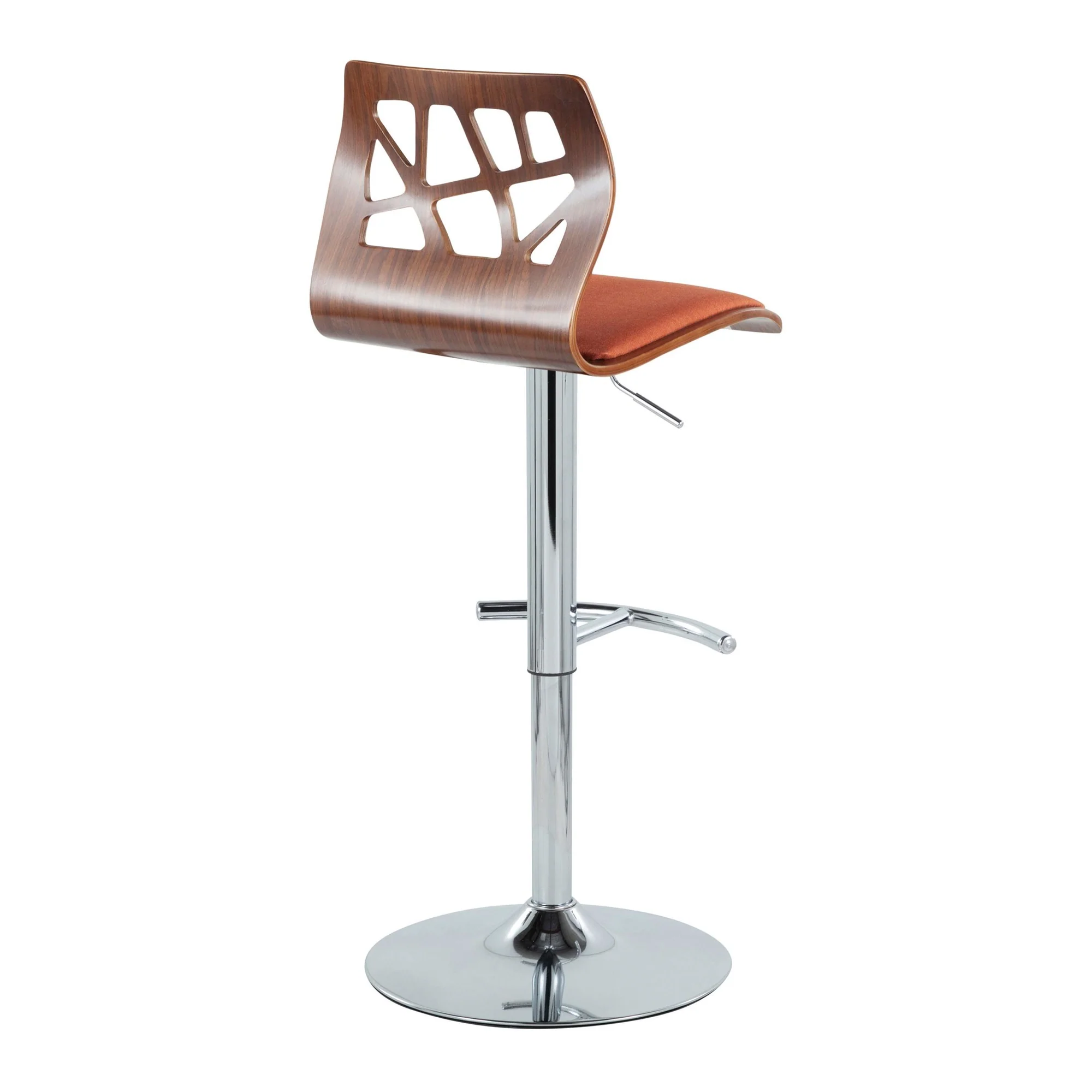 Folia Adjustable Barstool - Set of 2 By LumiSource - BS-FOLIAFB-RT2 CHRLGYLGY2 - Image 25
