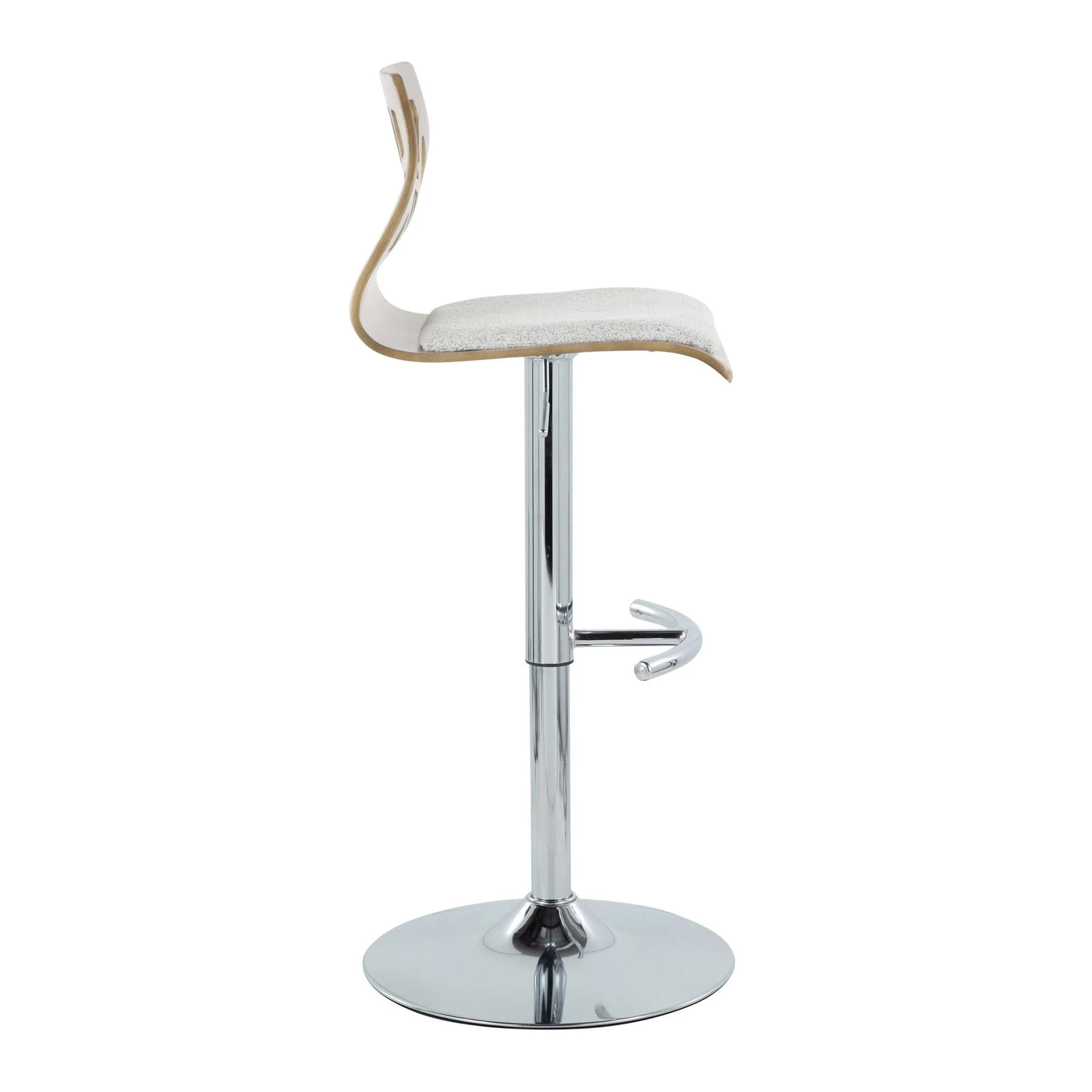Folia Adjustable Barstool - Set of 2 By LumiSource - BS-FOLIAFB-RT2 CHRLGYLGY2 - Image 7