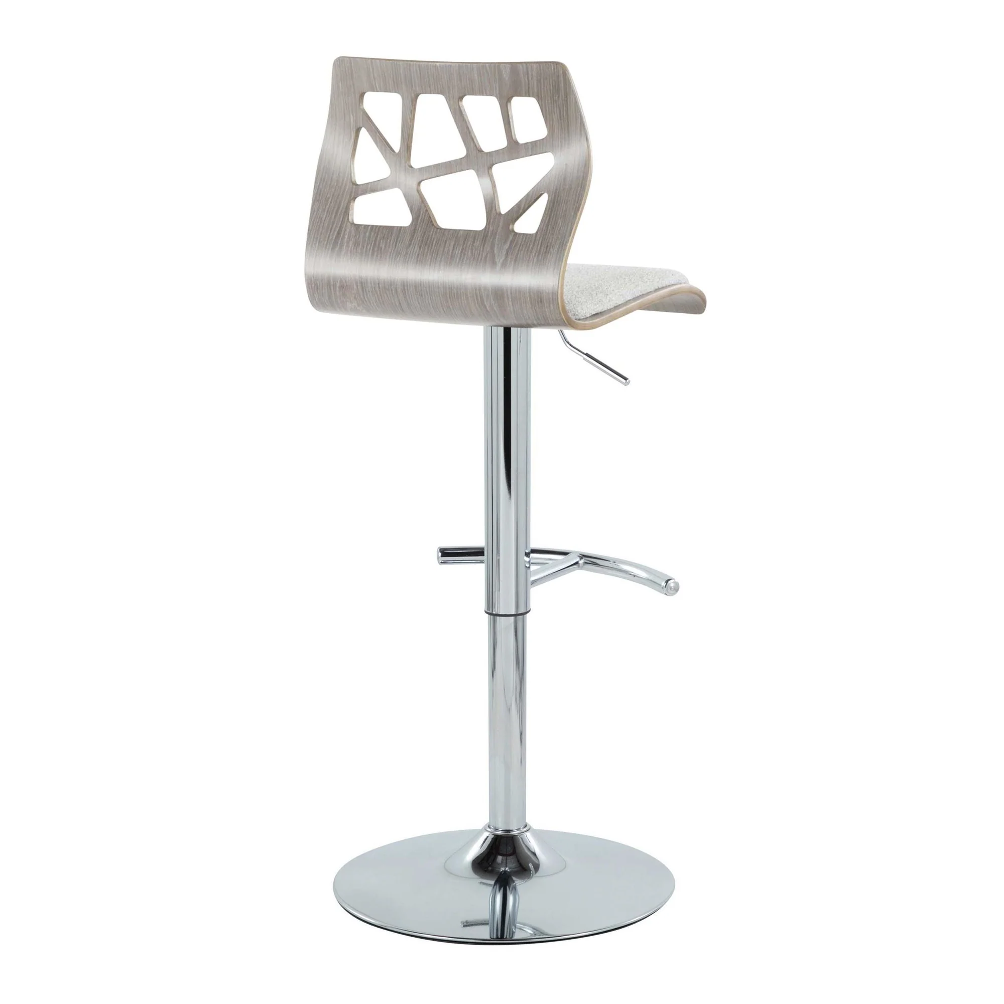 Folia Adjustable Barstool - Set of 2 By LumiSource - BS-FOLIAFB-RT2 CHRLGYLGY2 - Image 8