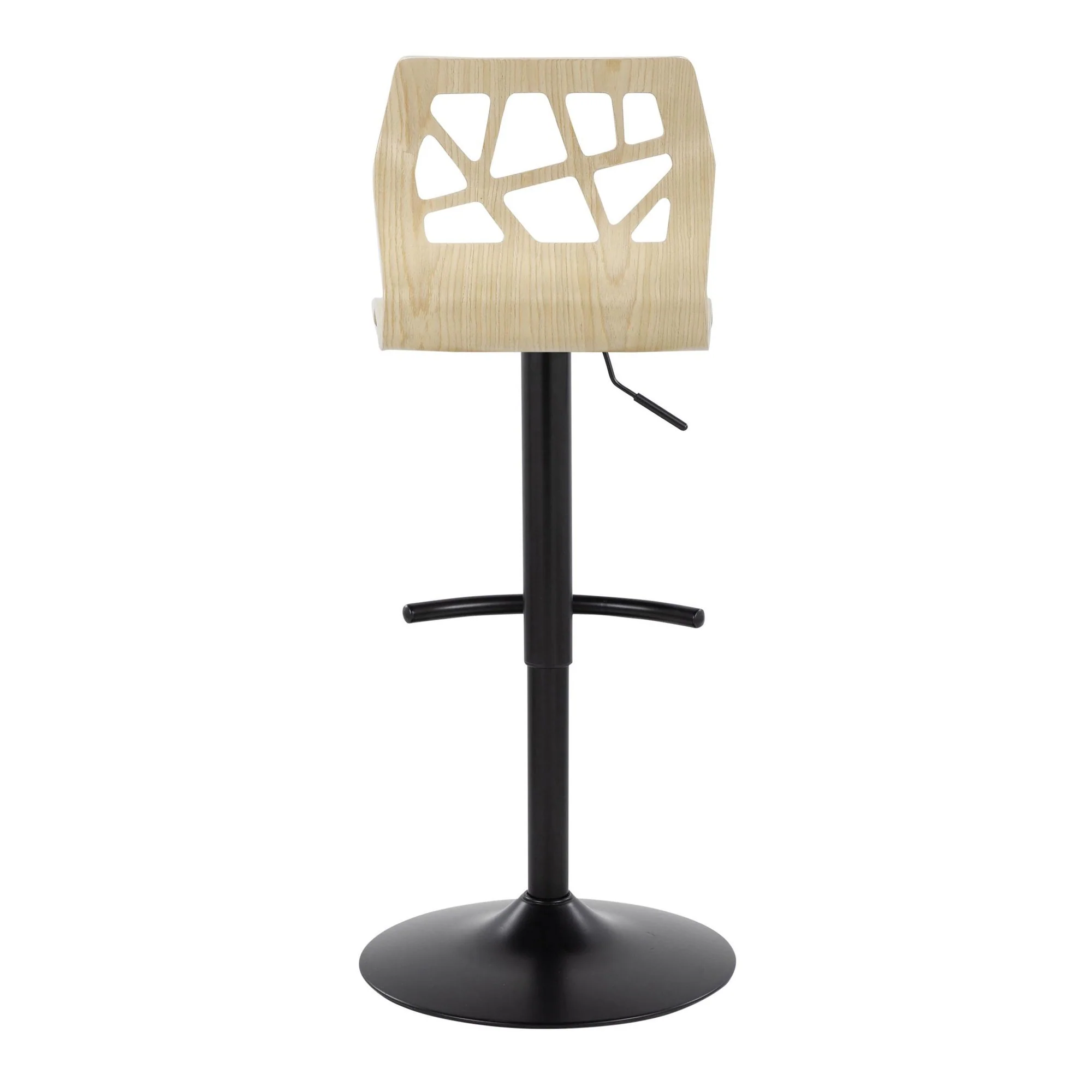 Folia Adjustable Barstool - Set of 2 By LumiSource - BS-FOLIAPU-RT2 BKNACR2 - Image 11