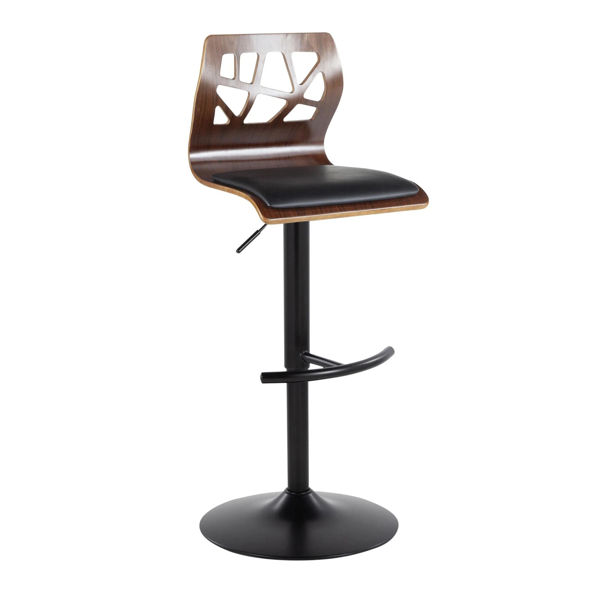Folia Adjustable Barstool - Set of 2 By LumiSource - BS-FOLIAPU-RT2 BKNACR2 - Image 17
