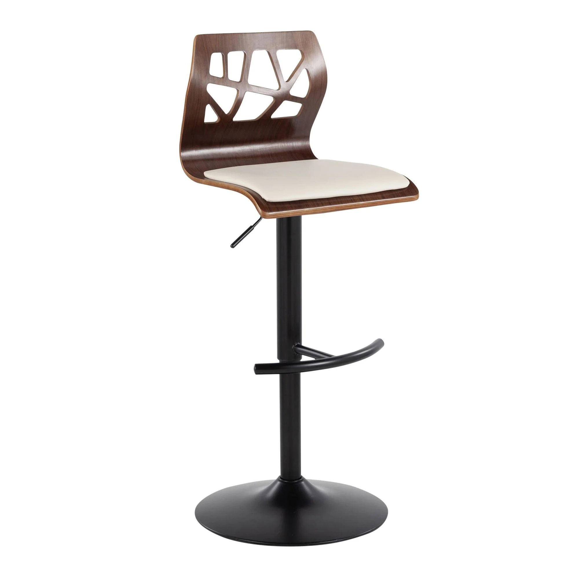 Folia Adjustable Barstool - Set of 2 By LumiSource - BS-FOLIAPU-RT2 BKNACR2 - Image 27