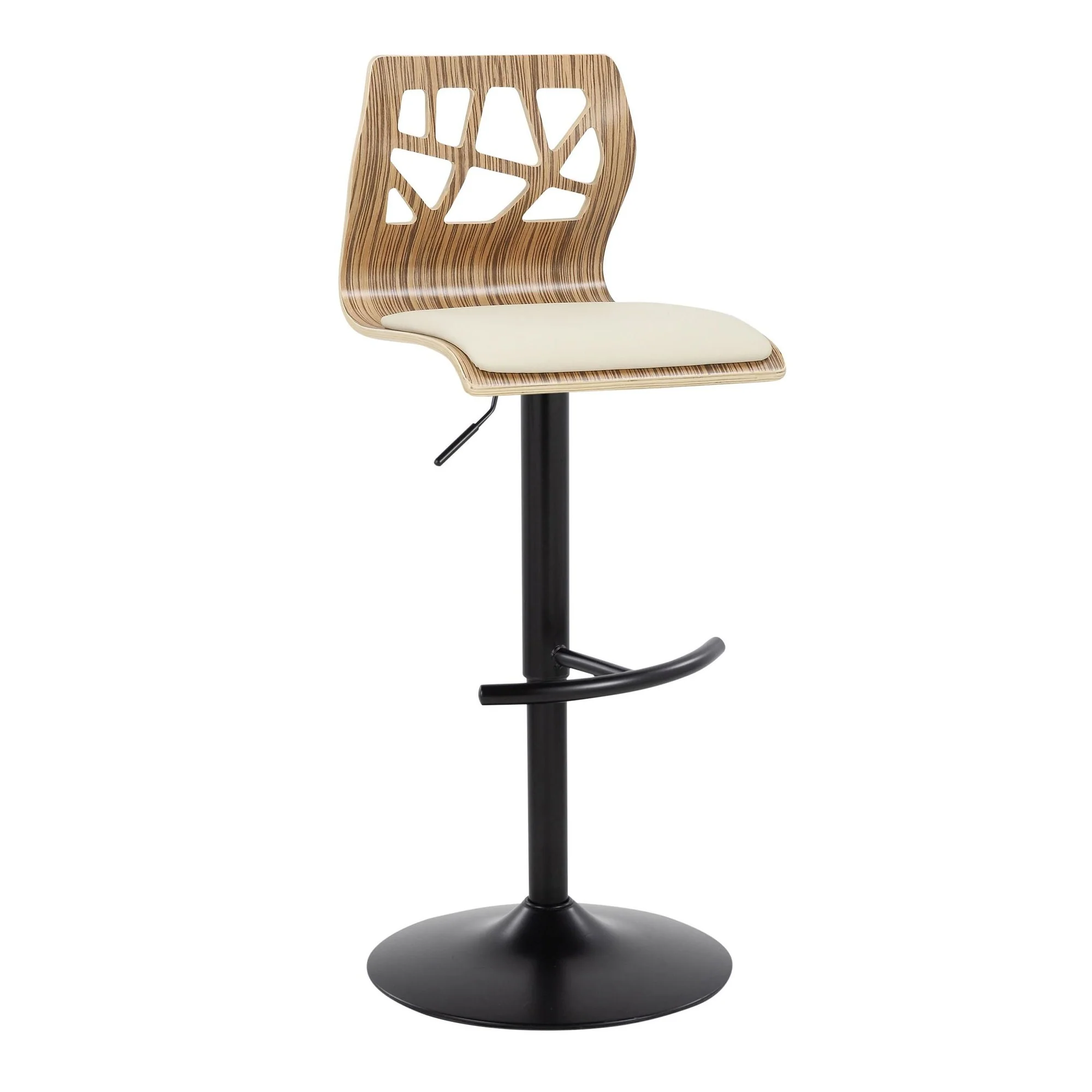 Folia Adjustable Barstool - Set of 2 By LumiSource - BS-FOLIAPU-RT2 BKNACR2 - Image 37