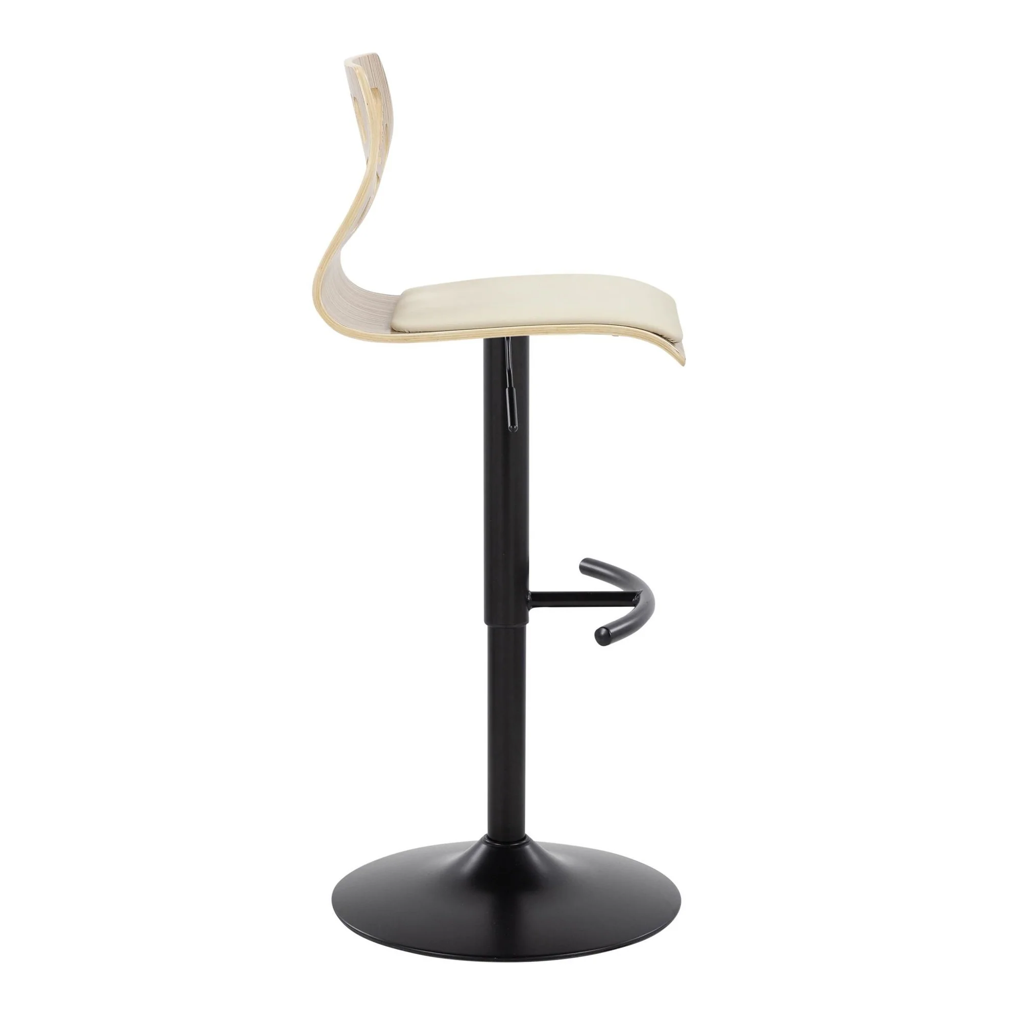 Folia Adjustable Barstool - Set of 2 By LumiSource - BS-FOLIAPU-RT2 BKNACR2 - Image 38