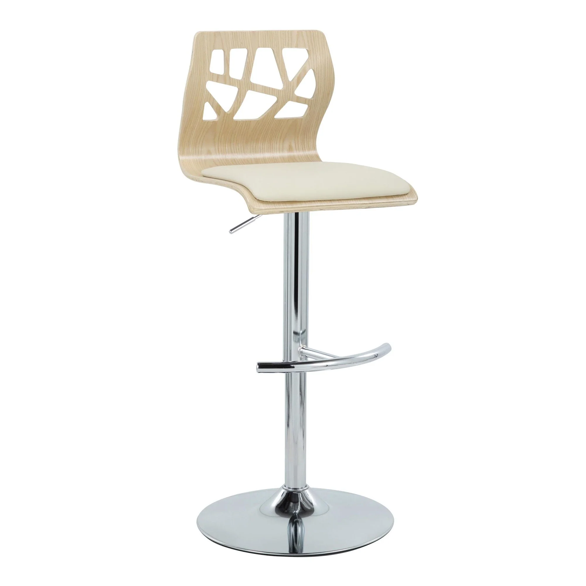 Folia Adjustable Barstool - Set of 2 By LumiSource - BS-FOLIAPU-RT2 CHRNACR2 - Image 6