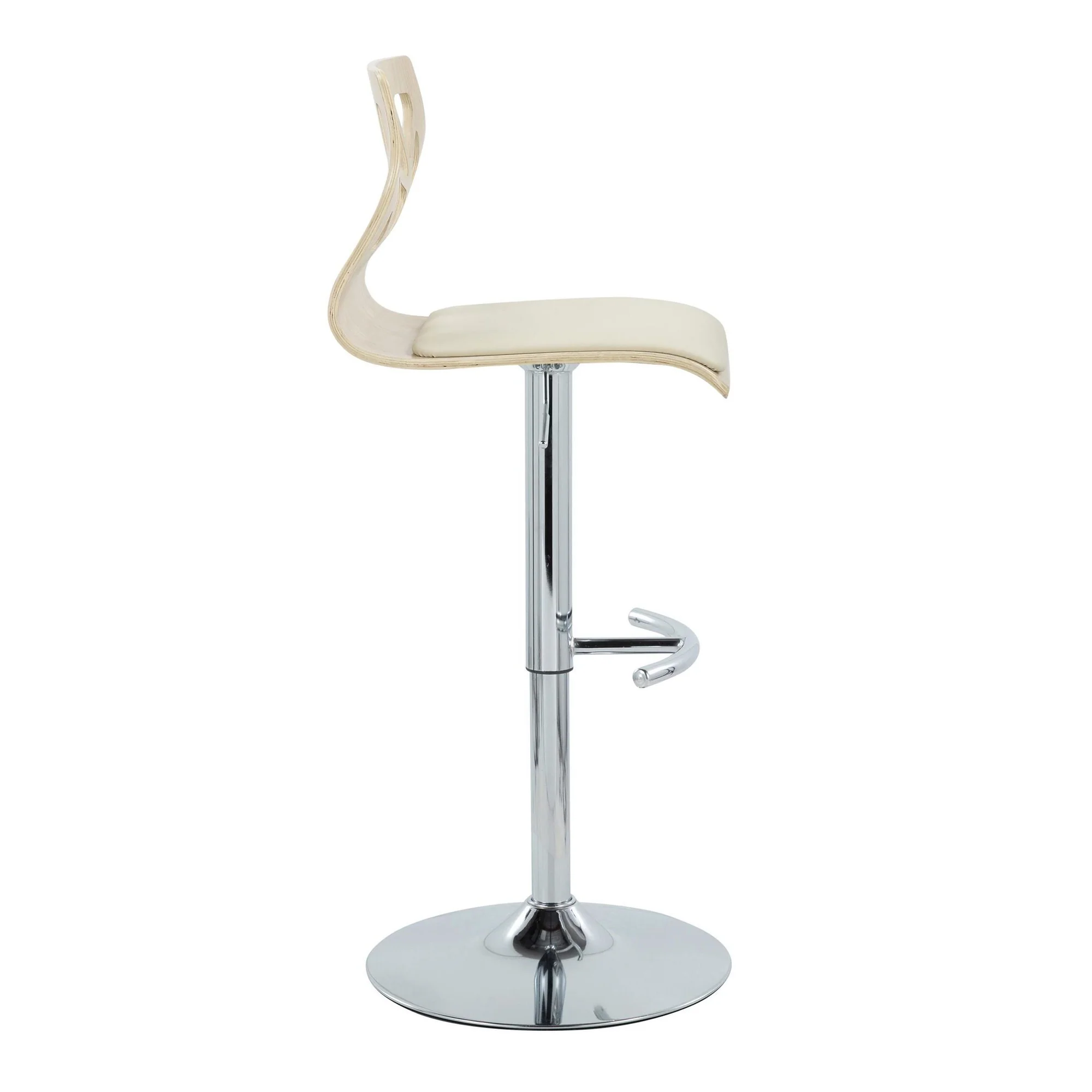 Folia Adjustable Barstool - Set of 2 By LumiSource - BS-FOLIAPU-RT2 CHRNACR2 - Image 7