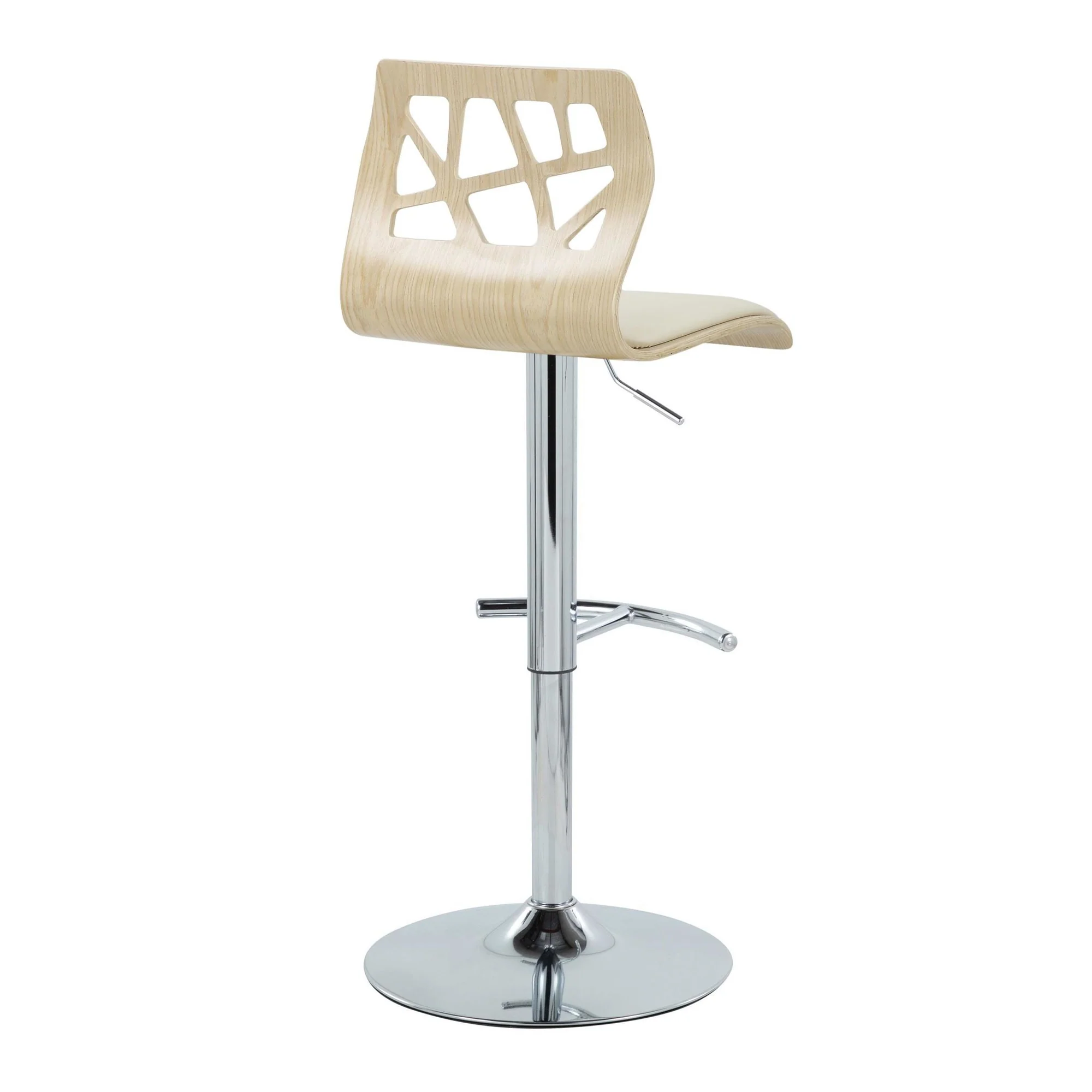 Folia Adjustable Barstool - Set of 2 By LumiSource - BS-FOLIAPU-RT2 CHRNACR2 - Image 8