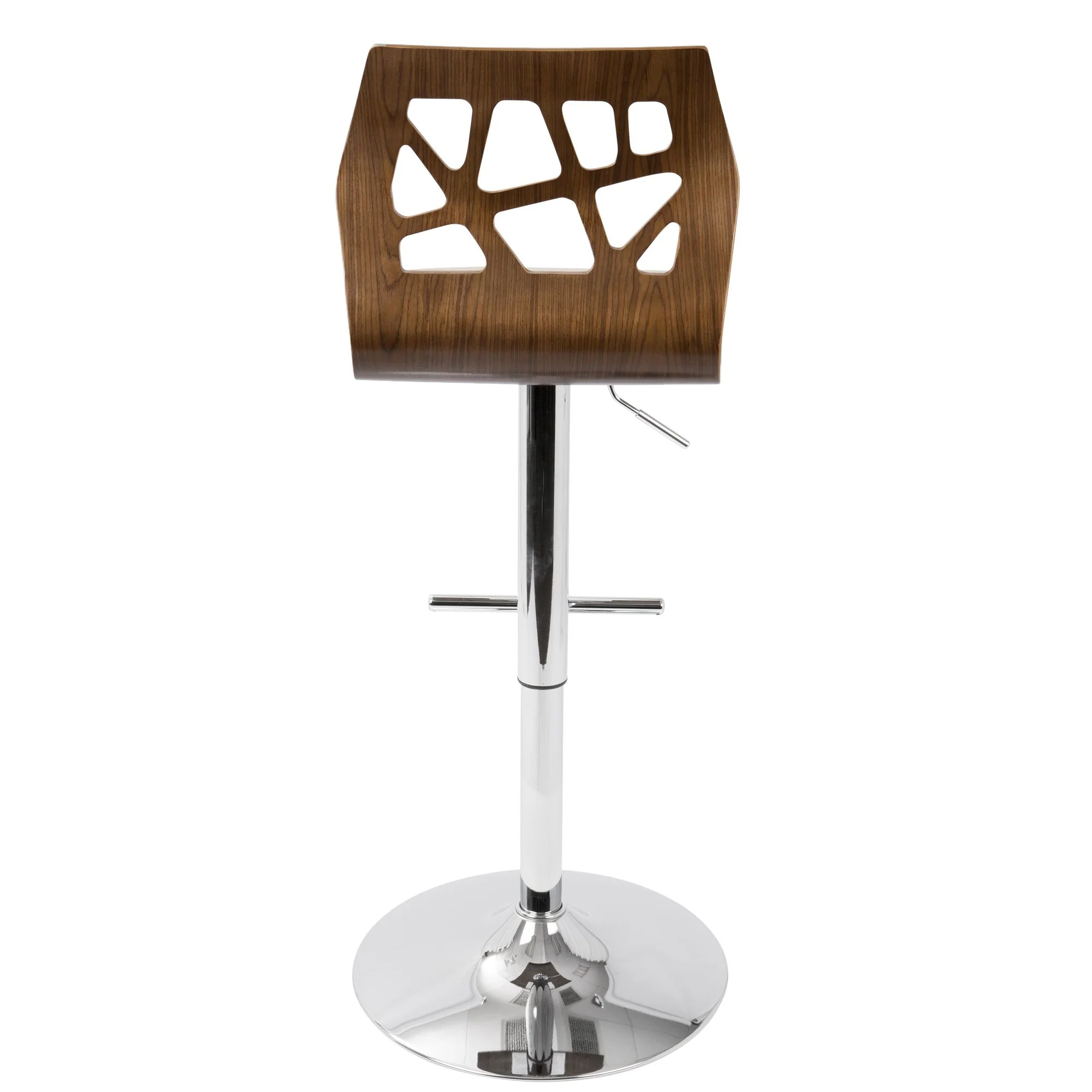 Folia Adjustable Barstool - Set of 2 Cream By LumiSource - Image 3