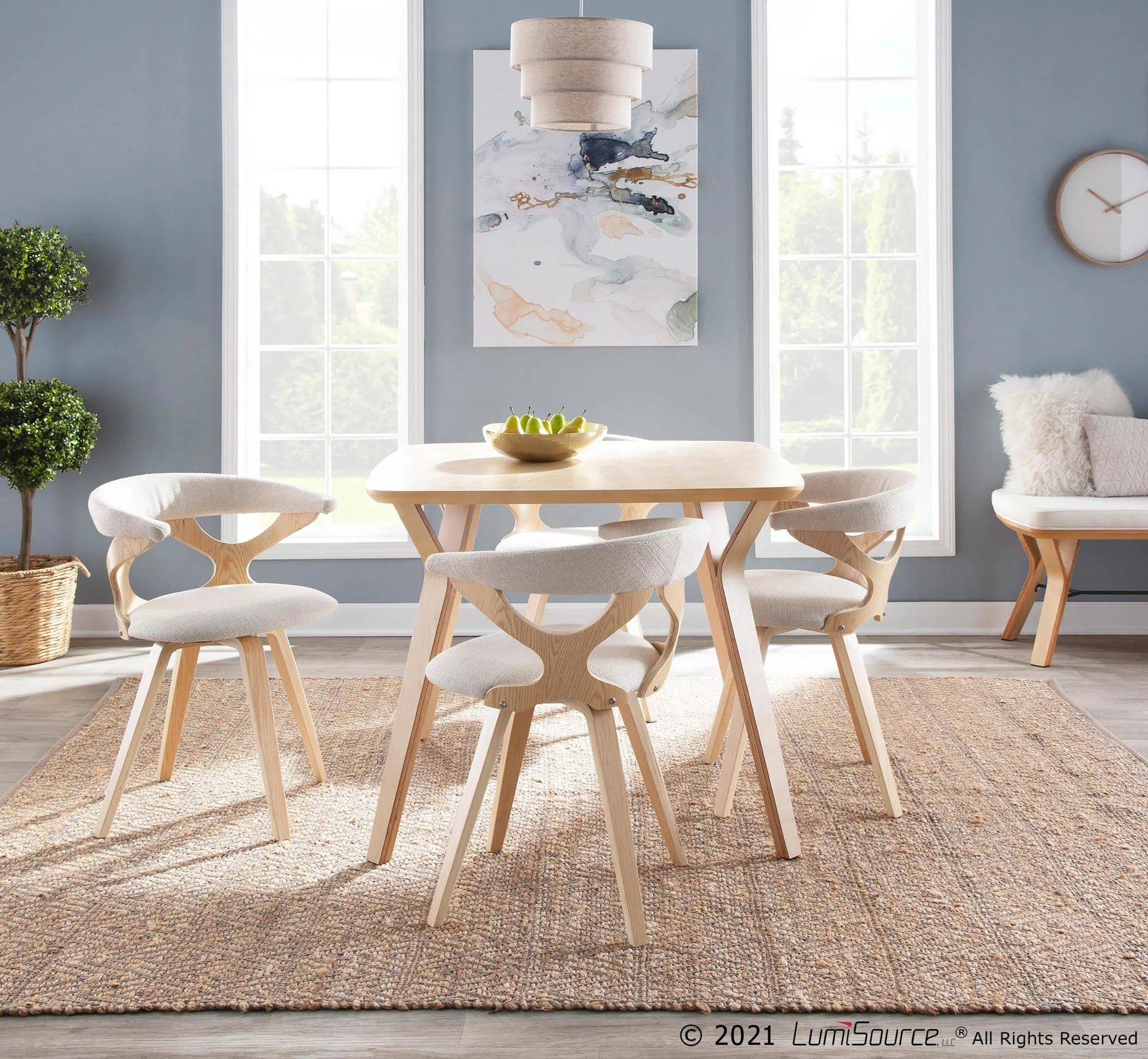 Folia Bench Gray By LumiSource - BC-FOLIA NACHAR - Image 11