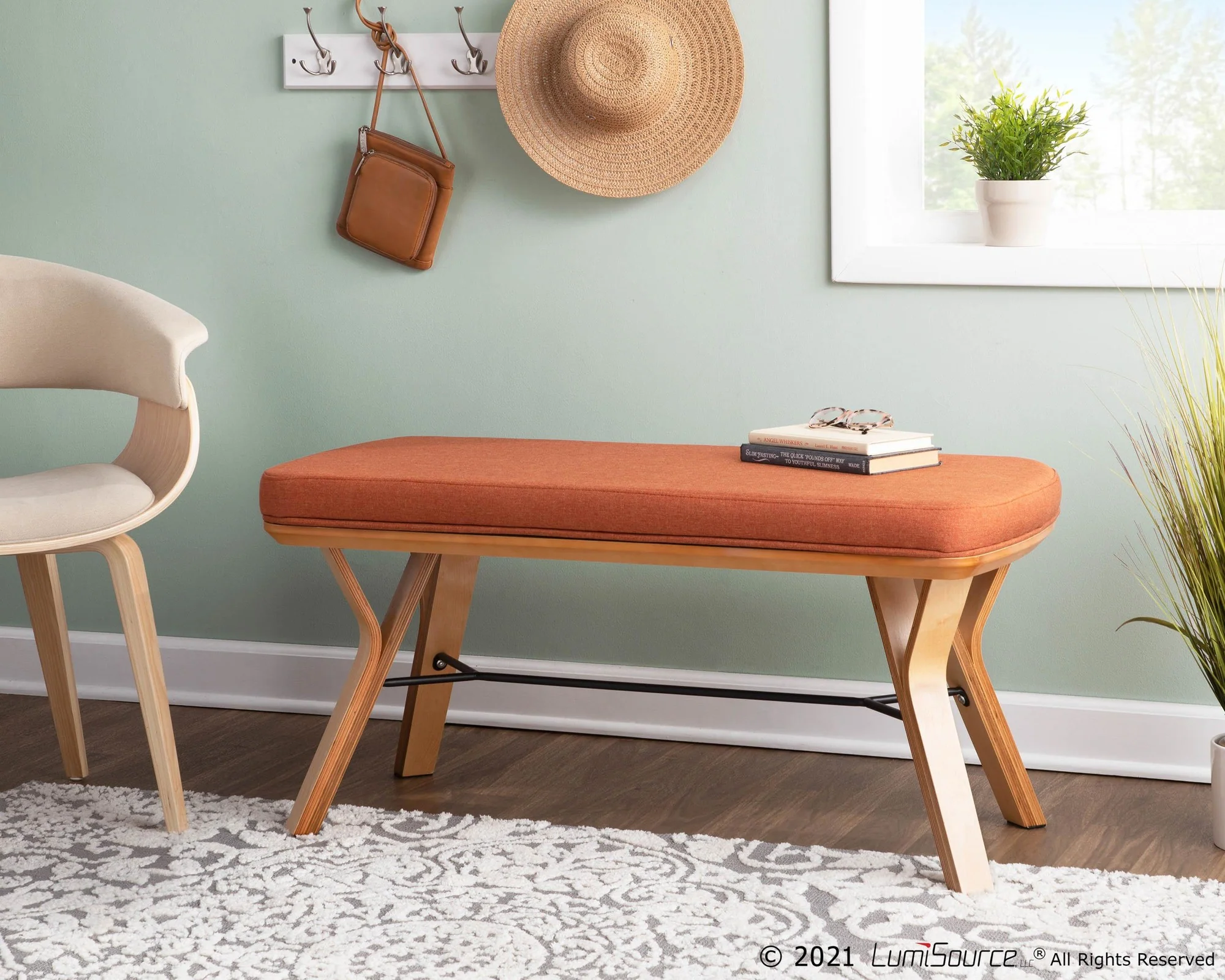 Folia Bench Gray By LumiSource - BC-FOLIA NACHAR - Image 18
