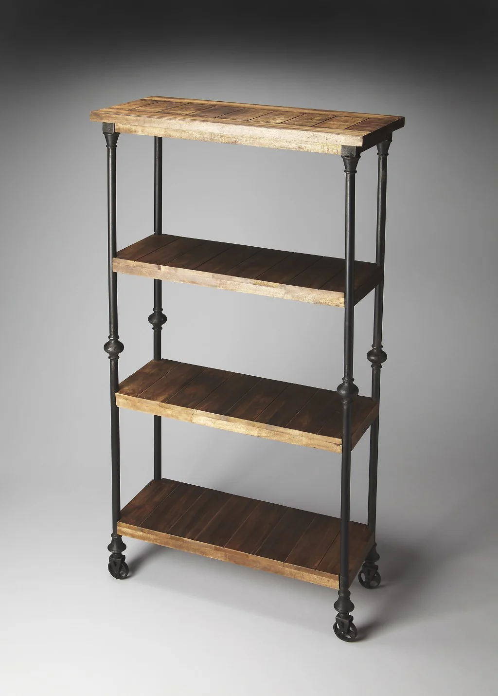 Fontainebleau Industrial Chic Bookcase By Homeroots - Image 3