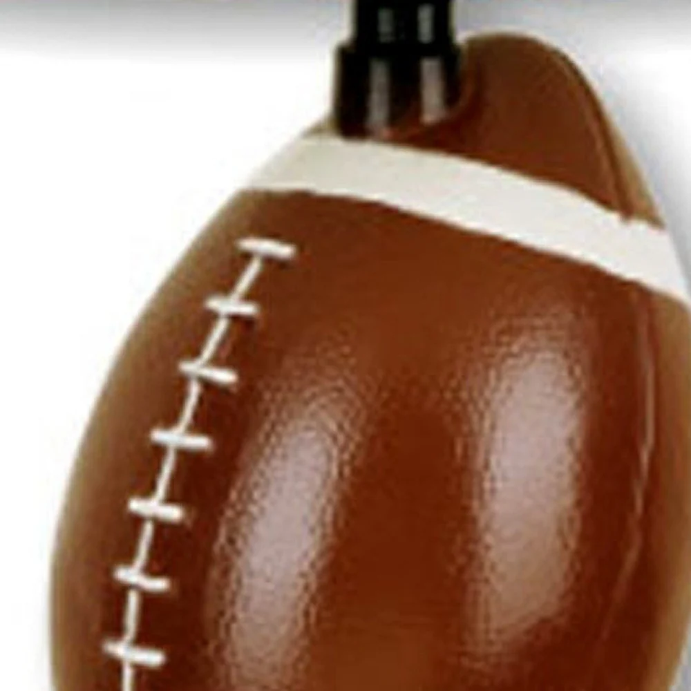 Football Shaped Table Lamp with White Shade By Homeroots - Image 3