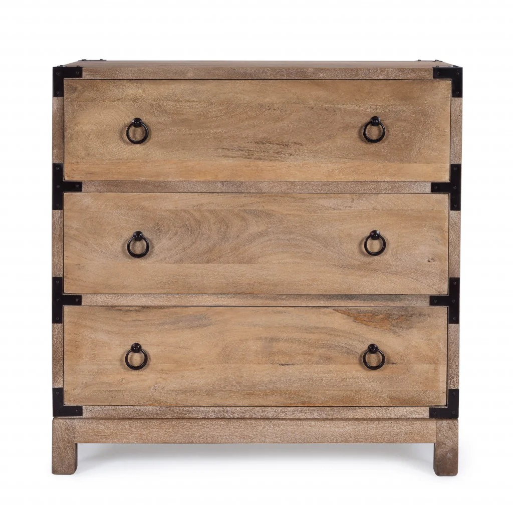 Forster Glossy White Campaign Chest By Homeroots - Image 10