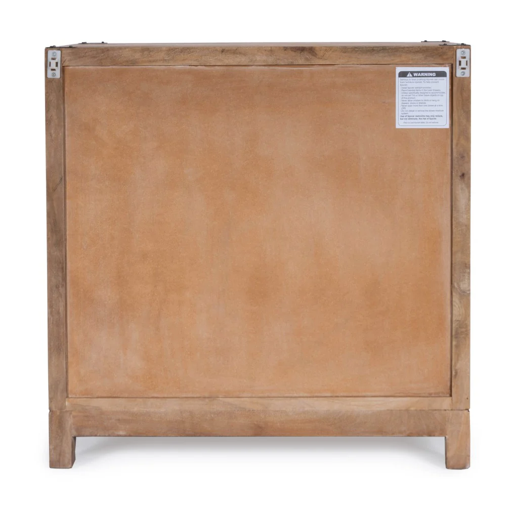 Forster Glossy White Campaign Chest By Homeroots - Image 14