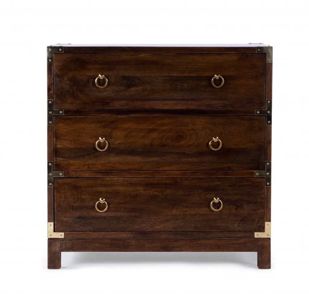 Forster Glossy White Campaign Chest By Homeroots - Image 19