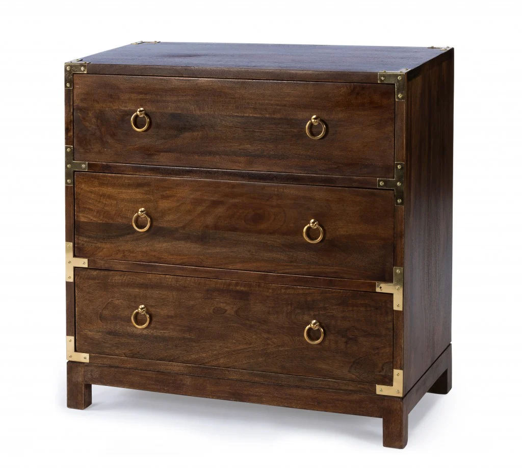 Forster Glossy White Campaign Chest By Homeroots - Image 20