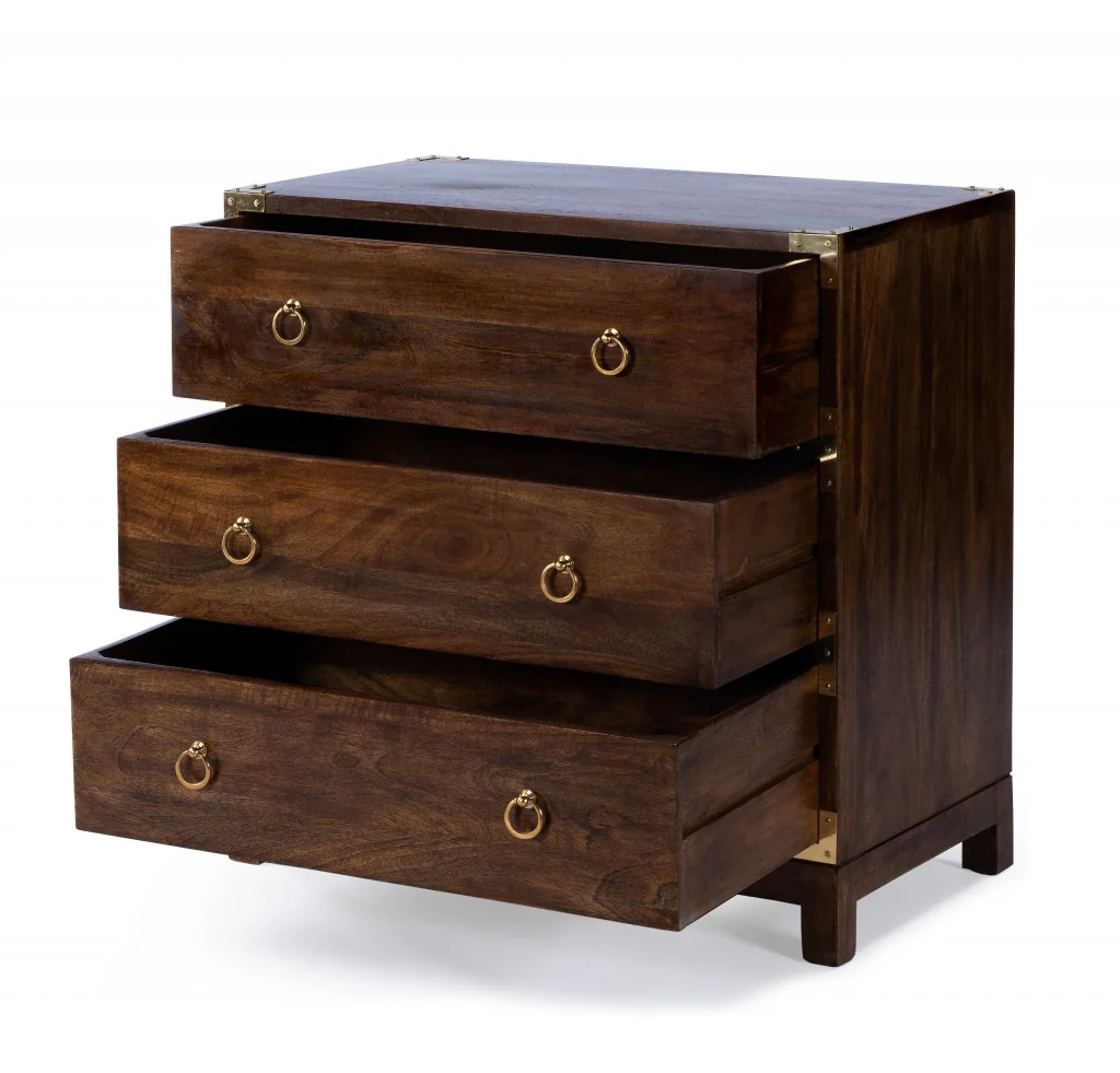 Forster Glossy White Campaign Chest By Homeroots - Image 21