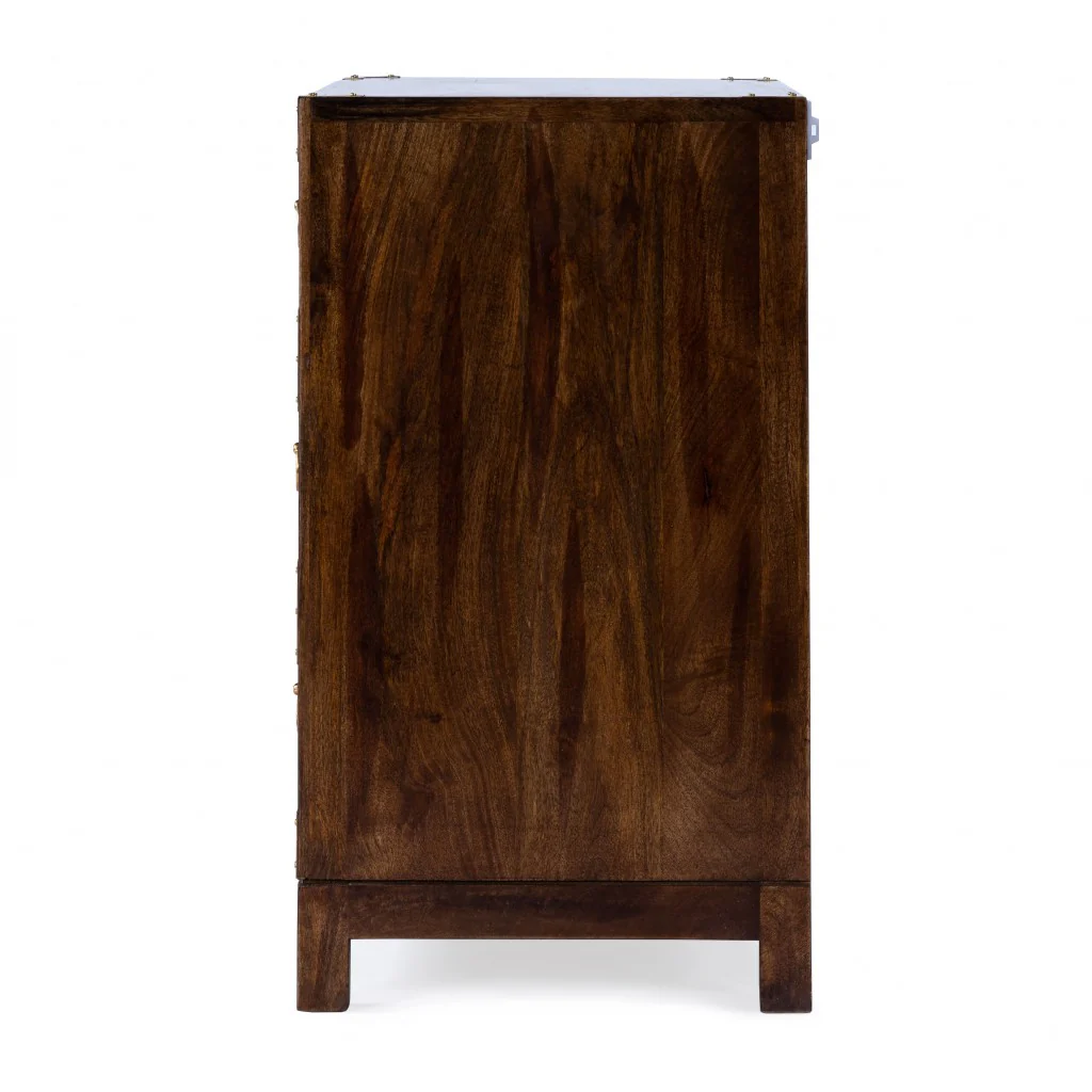 Forster Glossy White Campaign Chest By Homeroots - Image 22