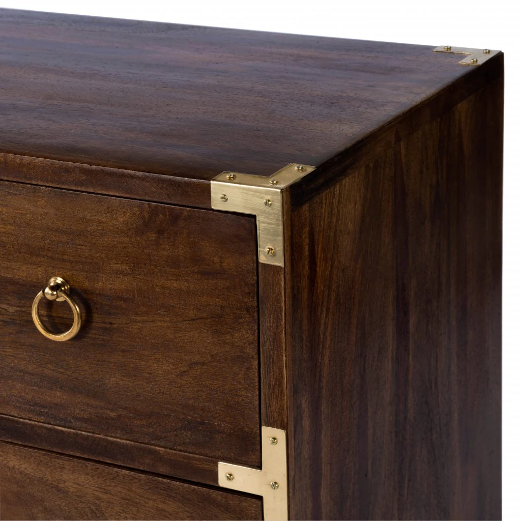 Forster Glossy White Campaign Chest By Homeroots - Image 23