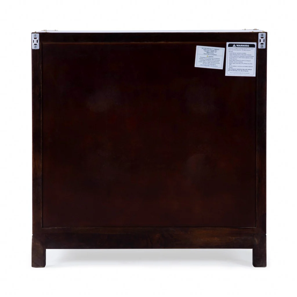 Forster Glossy White Campaign Chest By Homeroots - Image 25
