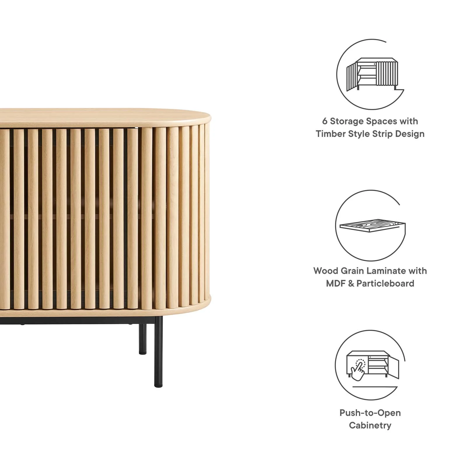 Fortitude 59” Oval Sideboard By Modway - EEI-6590 - Image 9