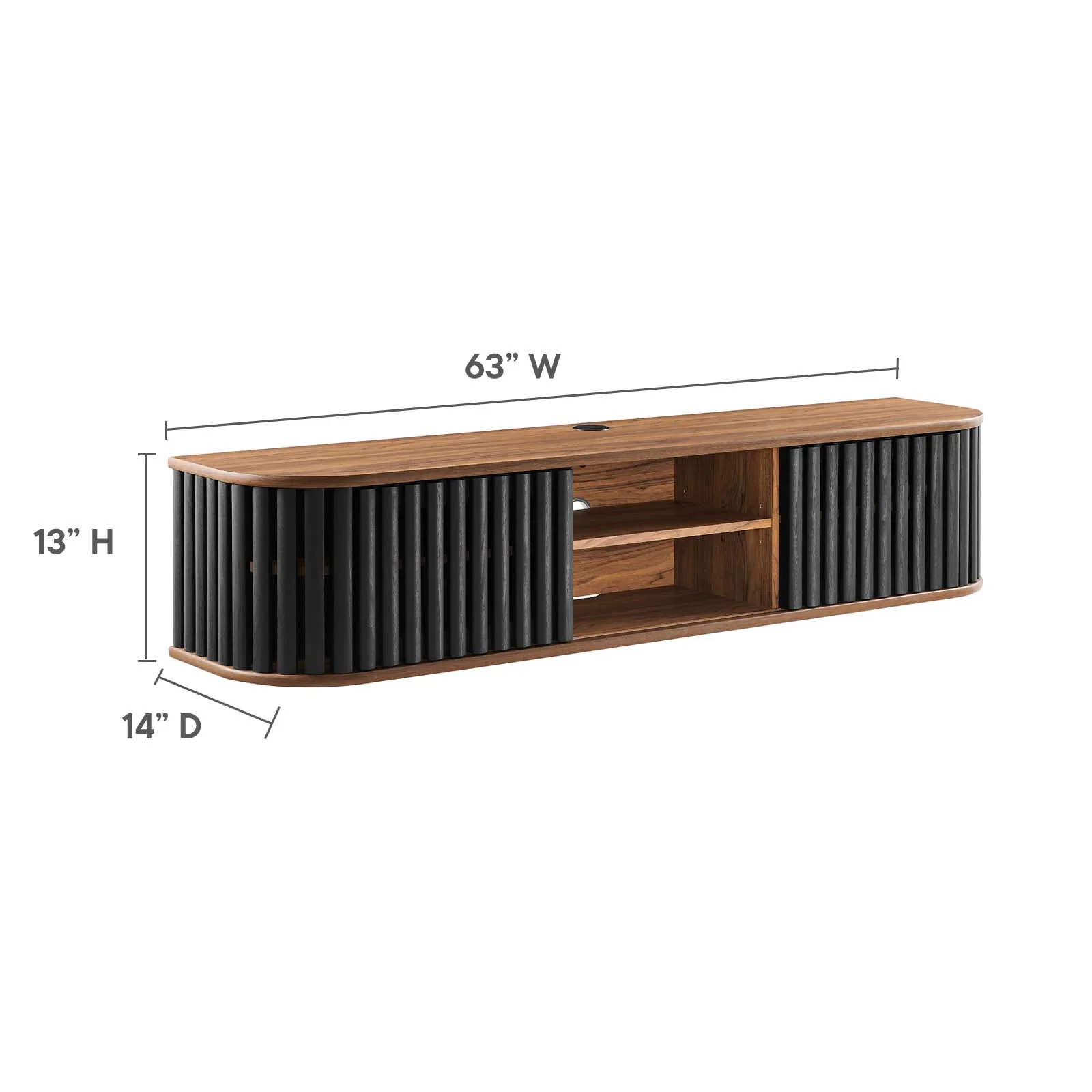 Fortitude 63" Wall-Mounted TV Stand By Modway - EEI-6528 - Image 18