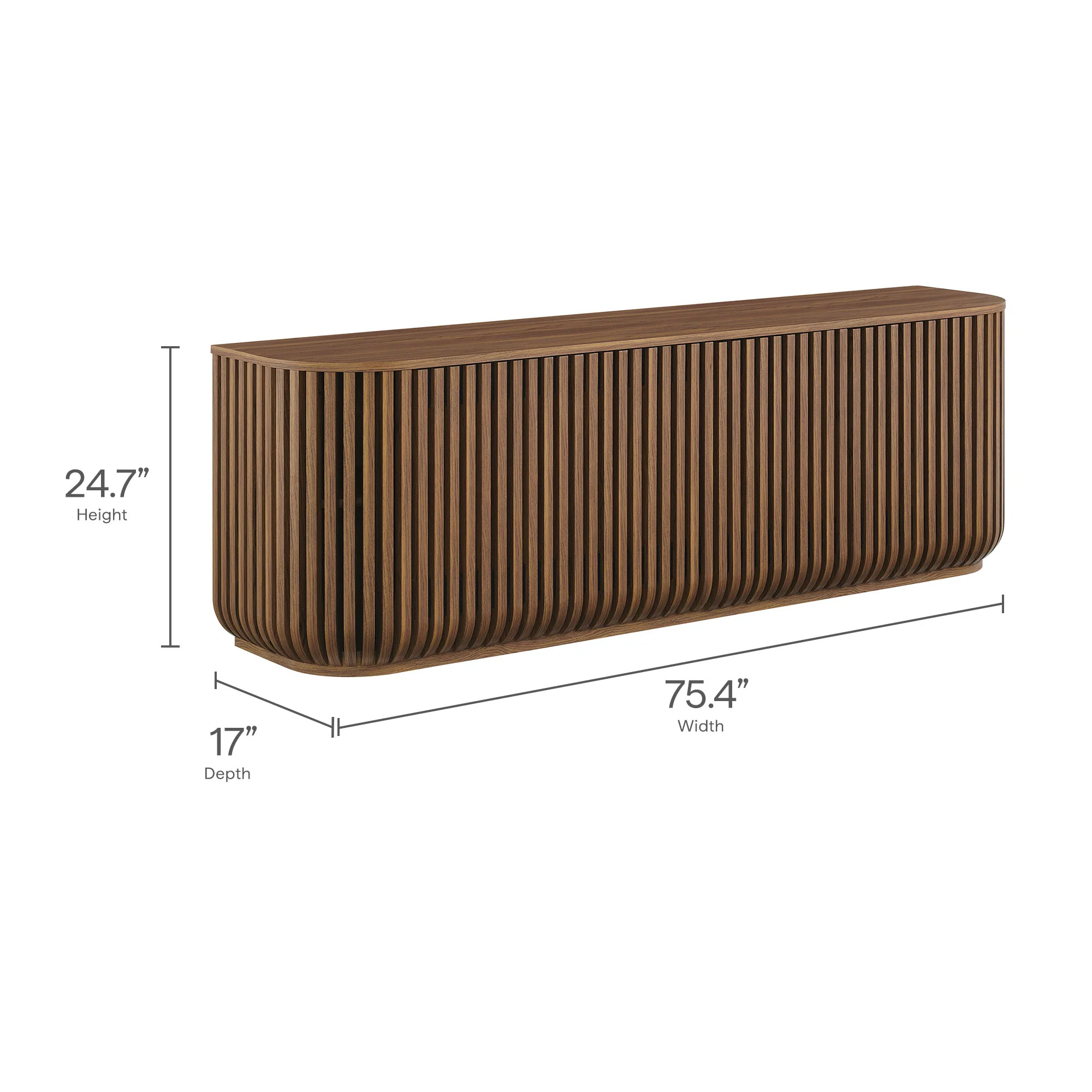 Fortitude 75" Curved Sideboard Storage Cabinet by Modway - Image 10