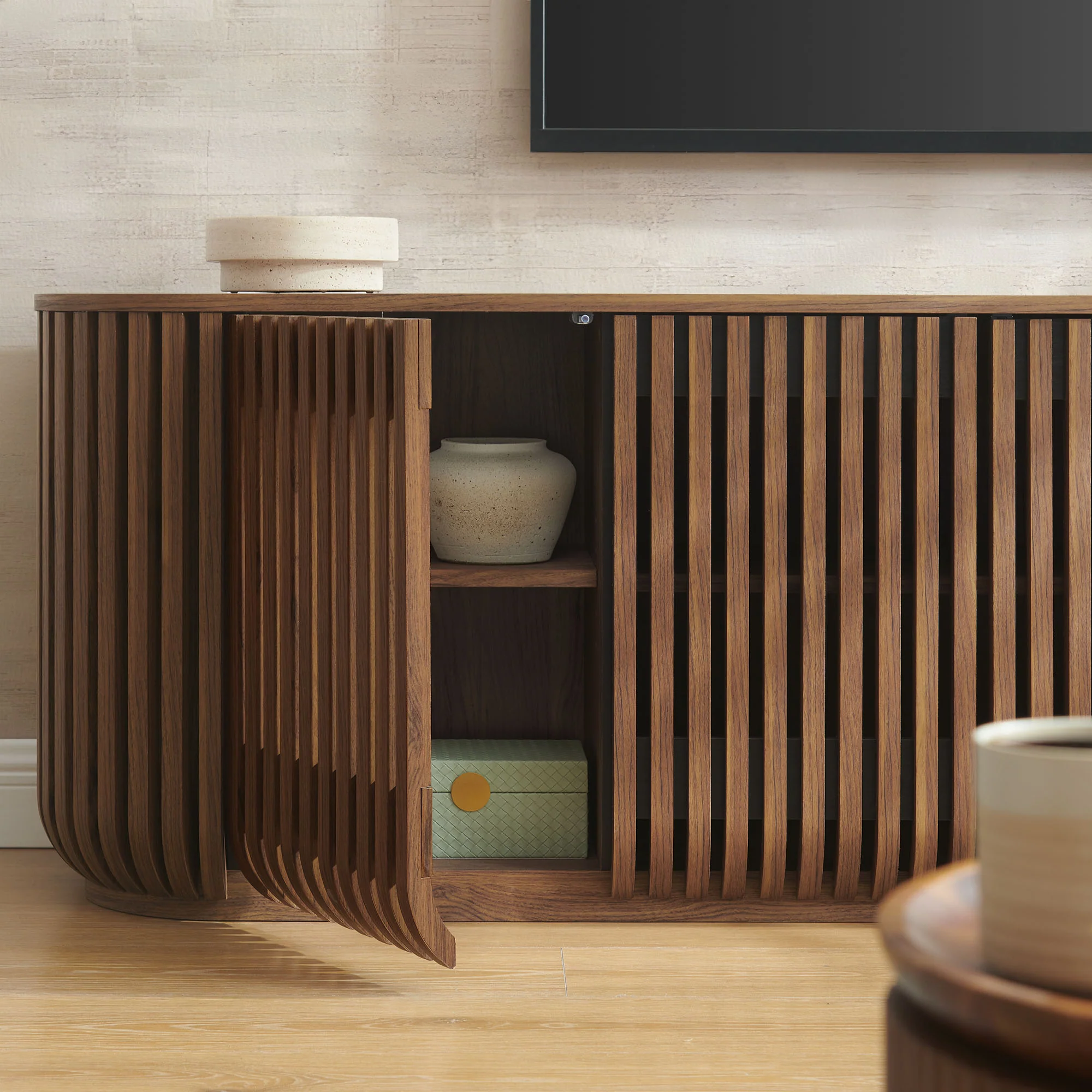Fortitude 75" Curved Sideboard Storage Cabinet by Modway - Image 7