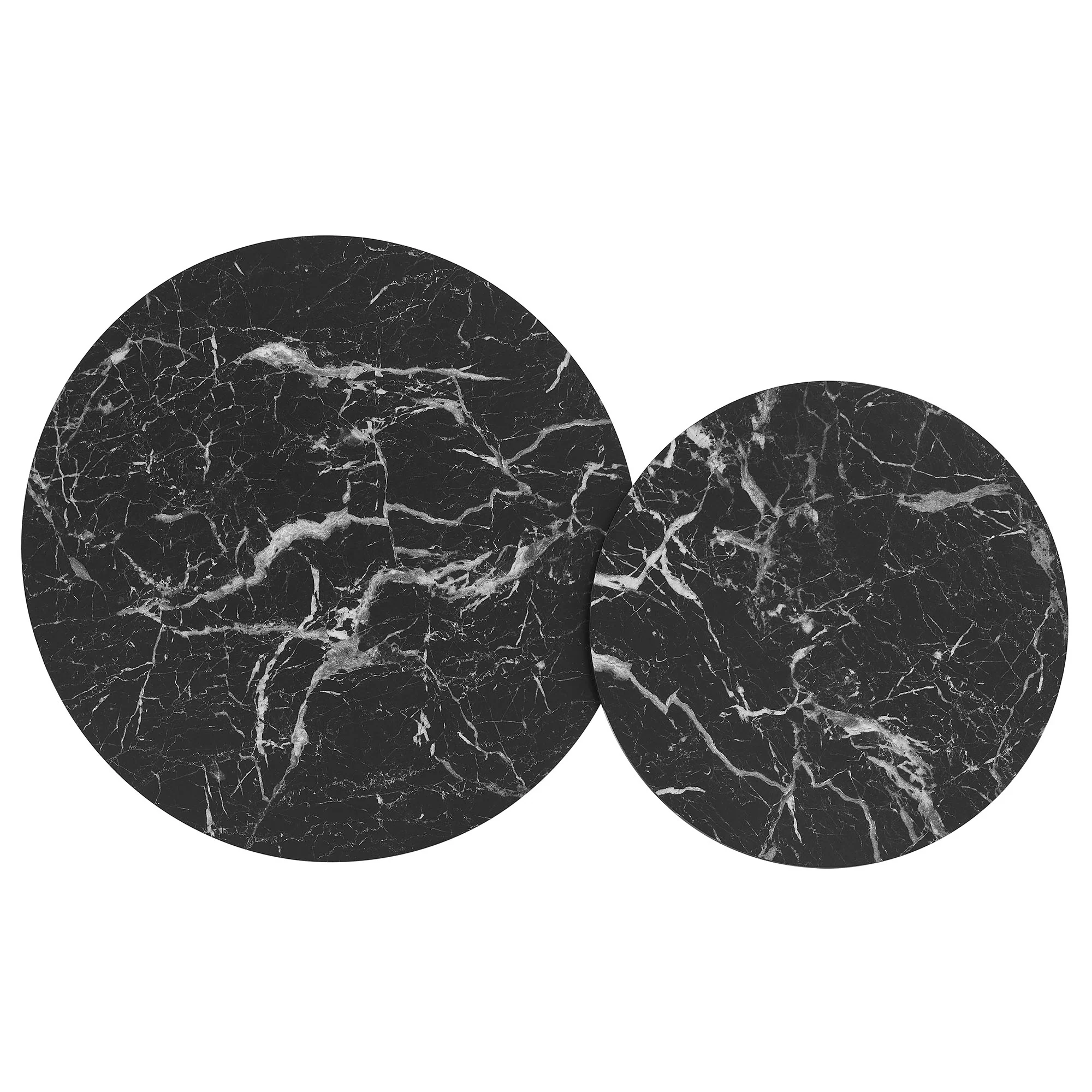 Fortitude Round Faux Marble Top Nesting Coffee Table Set by Modway - Image 8