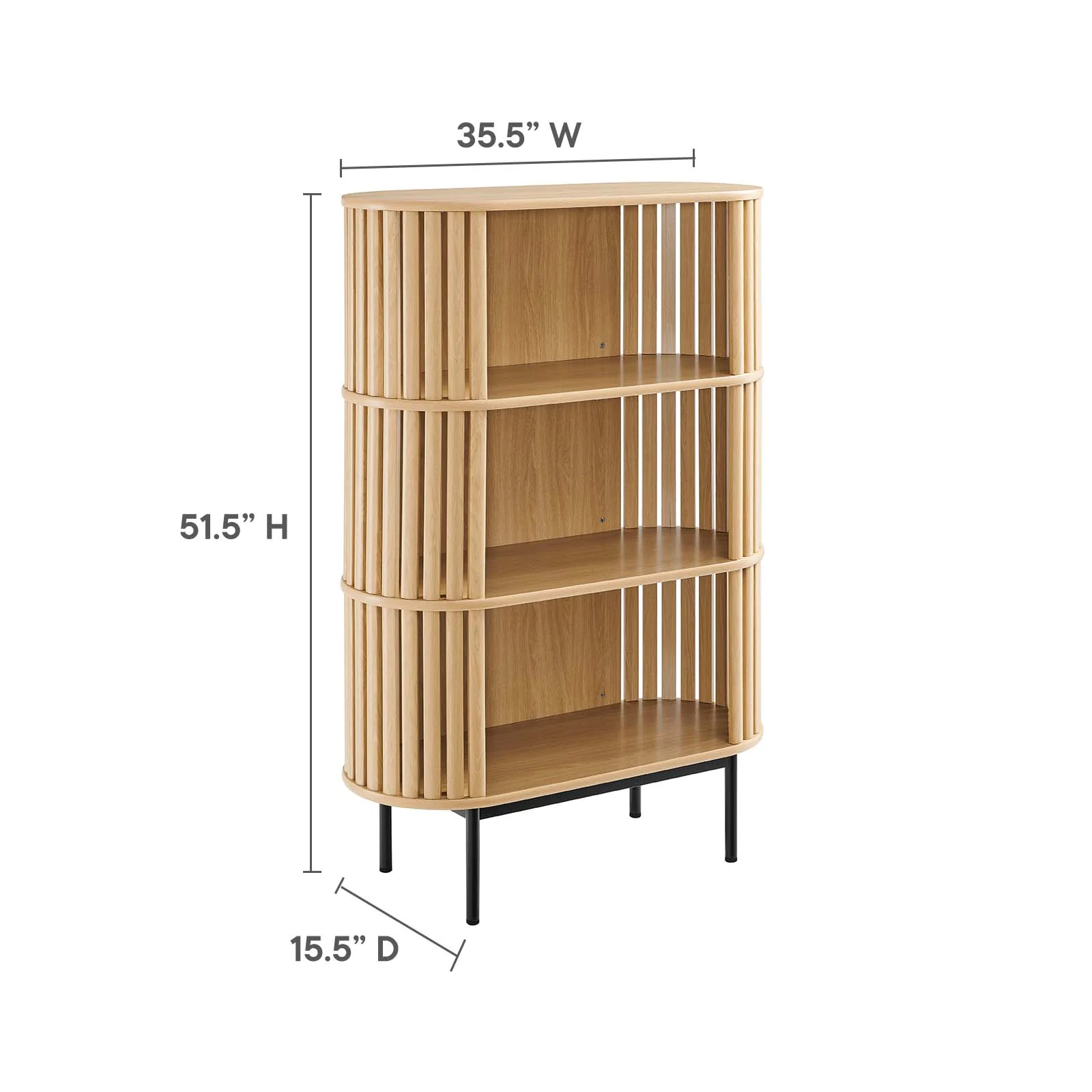 Fortitude Three Tier Display Cabinet By Modway - EEI-6524 - Image 8