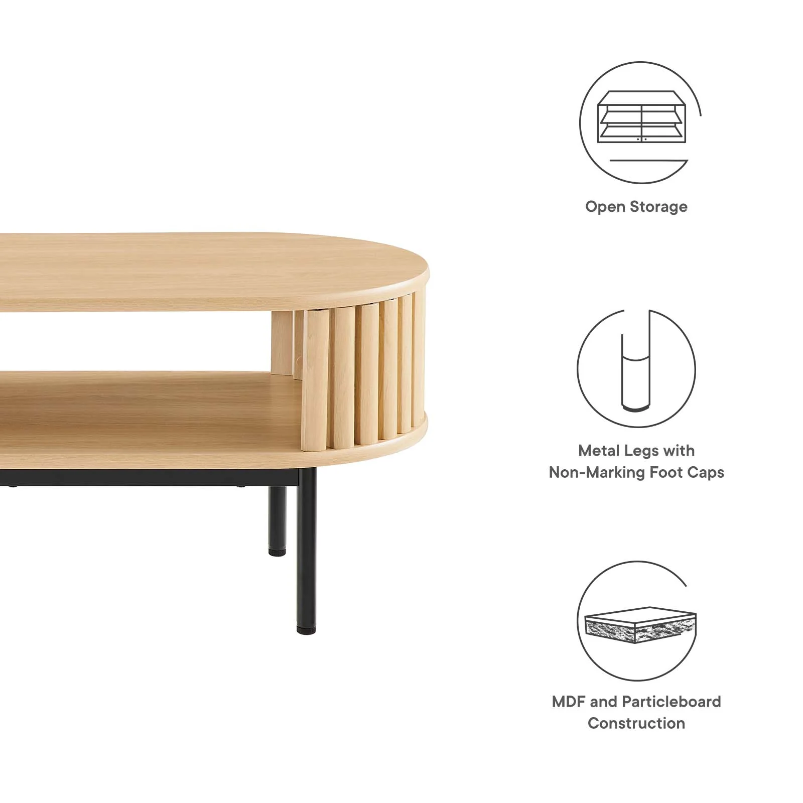 Fortitude Wood Coffee Table By Modway - EEI-6525 - Image 6