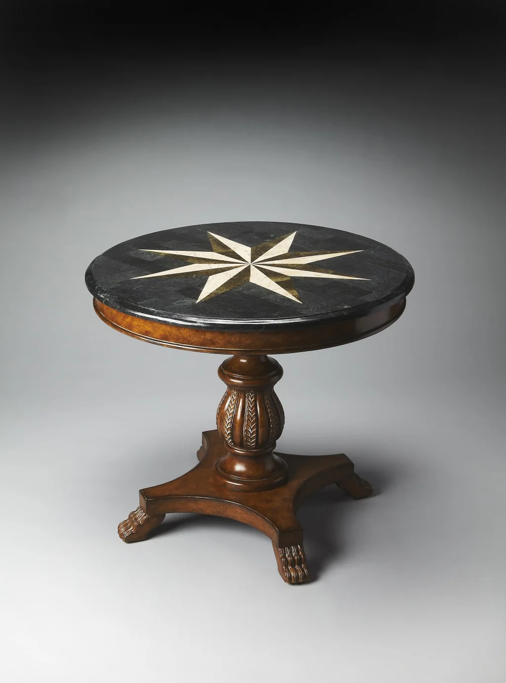 Fossil Stone Accent Hall Table By Homeroots - Image 2