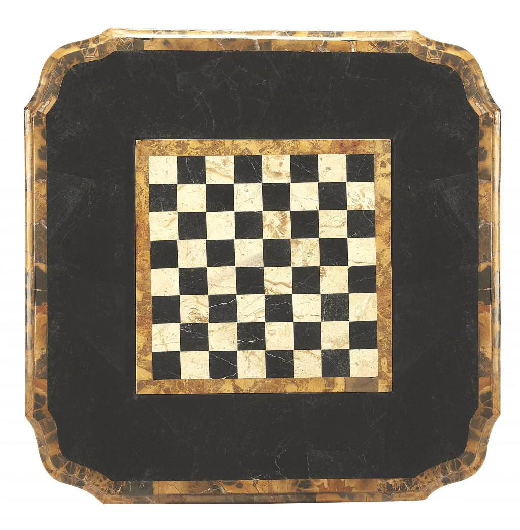 Fossil Stone Game Table By Homeroots - 389883 - Image 4