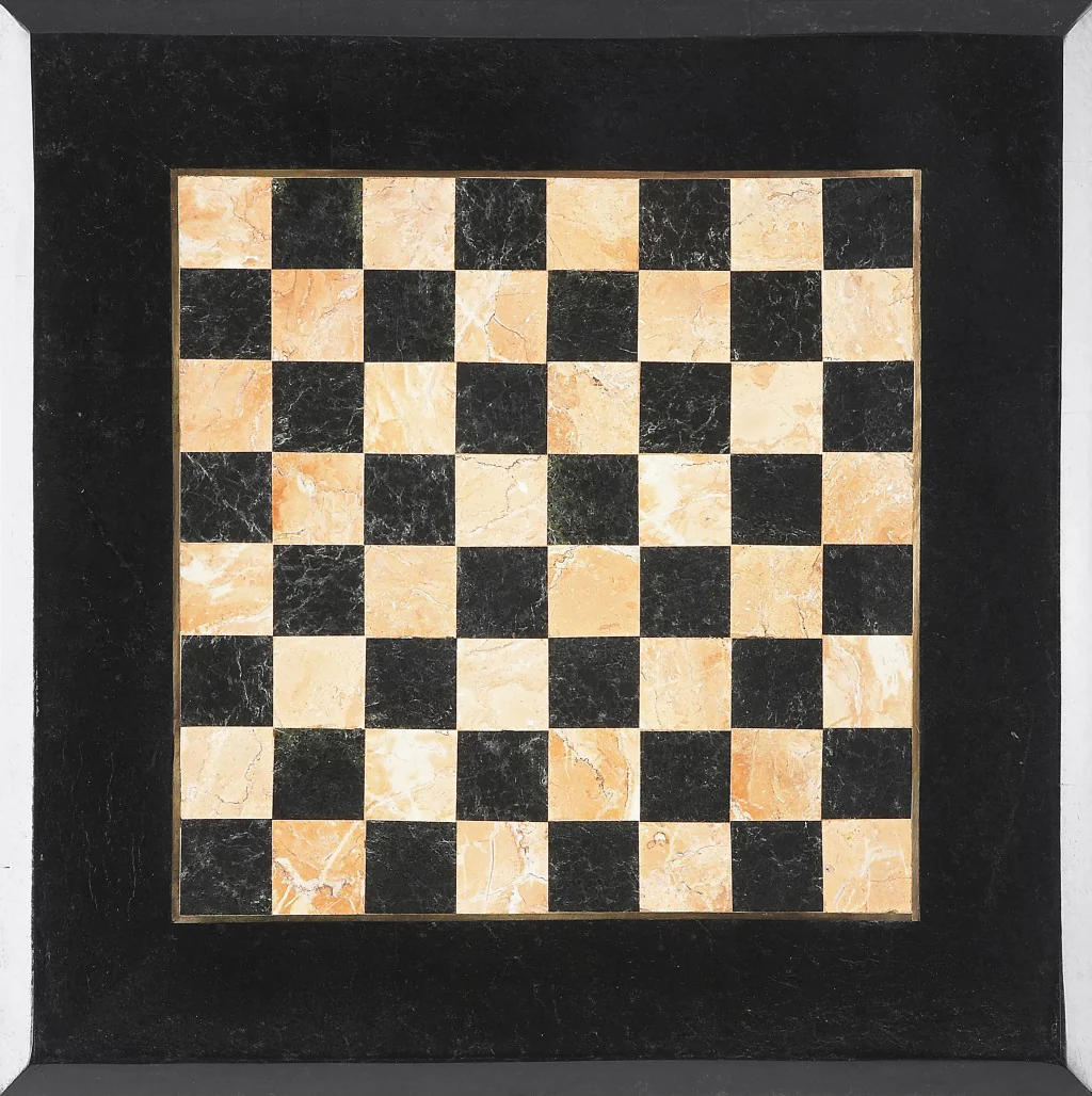 Fossil Stone Game Table By Homeroots - 389934 - Image 4
