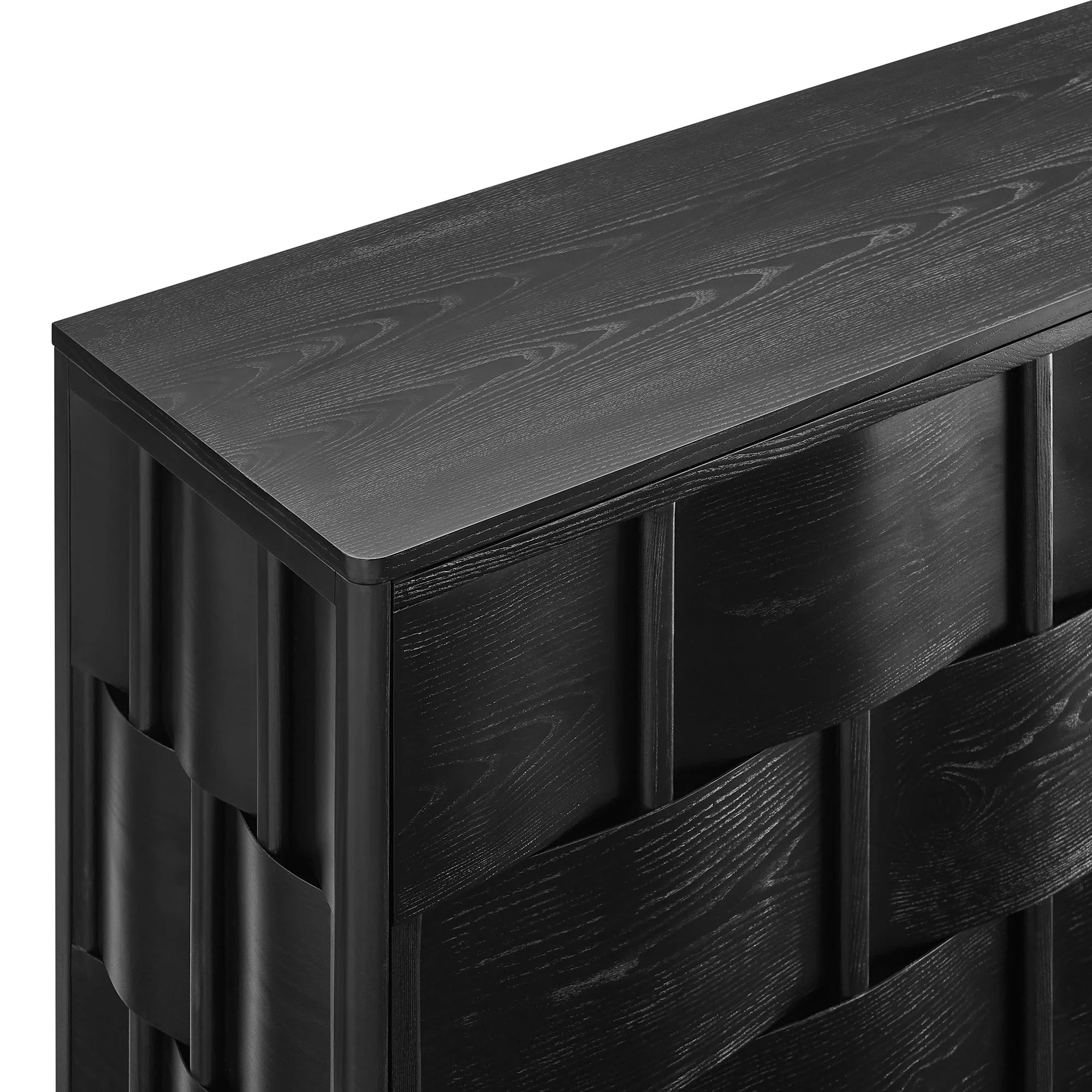 Foundry 71" Woven Design Buffet Storage Cabinet by Modway - Image 6