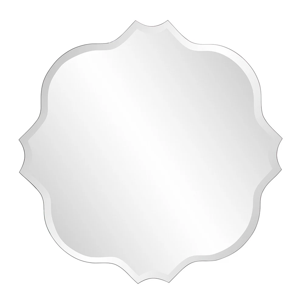 Frameless Scalloped Wall Mirror By Homeroots - Image 2