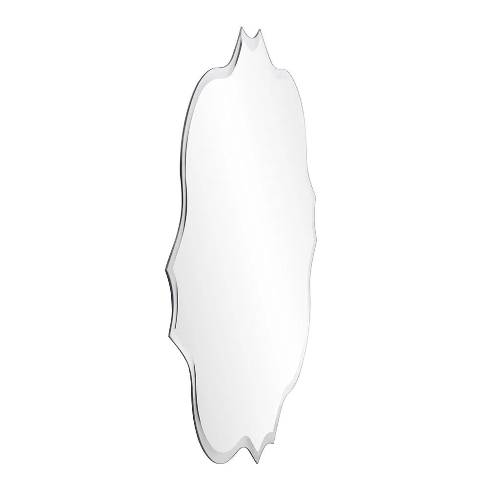 Frameless Scalloped Wall Mirror By Homeroots - Image 3