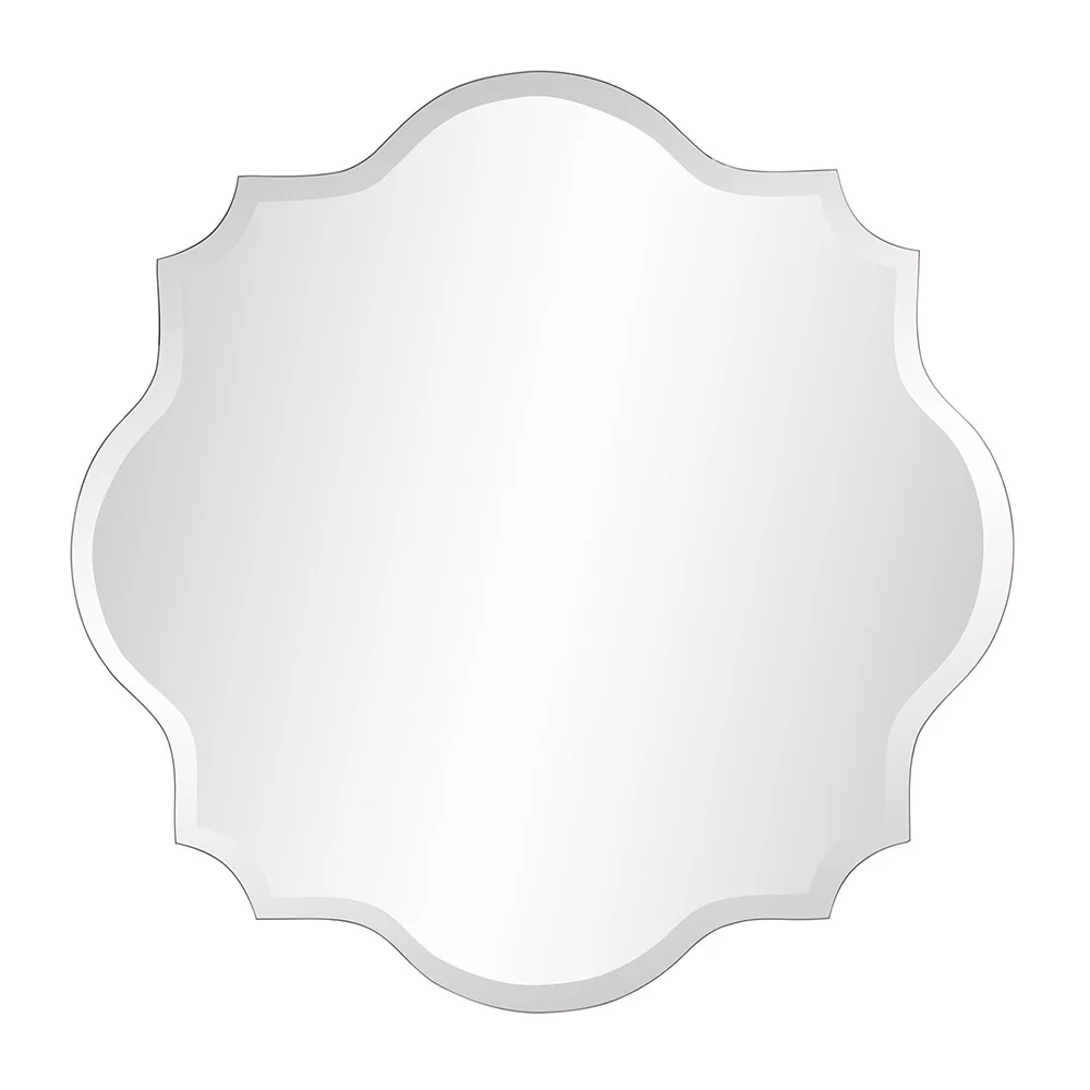 Frameless Scalloped Wall Mirror By Homeroots - Image 4