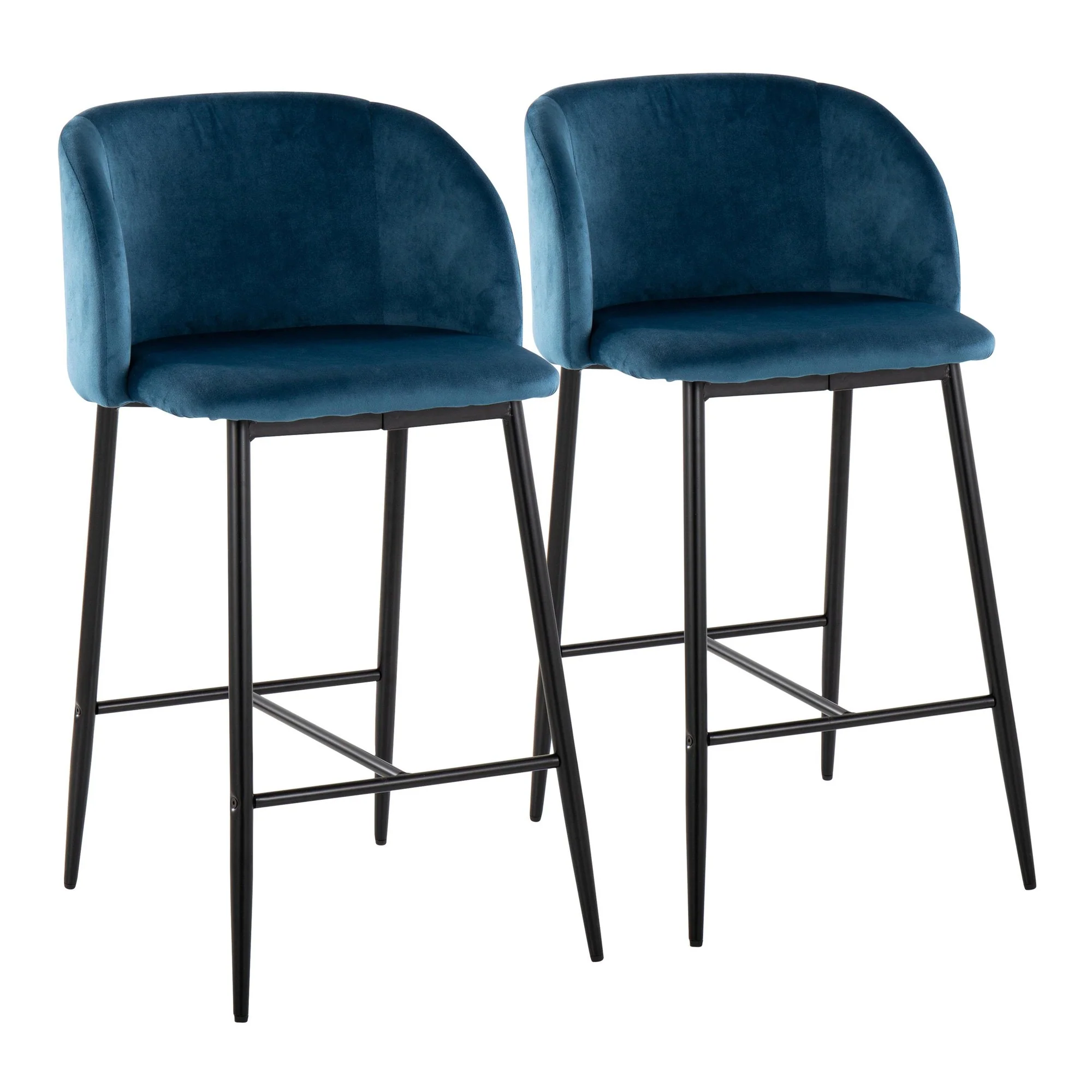 Fran 26" Fixed-Height Counter Stool - Set of 2 Black By LumiSource - Image 10