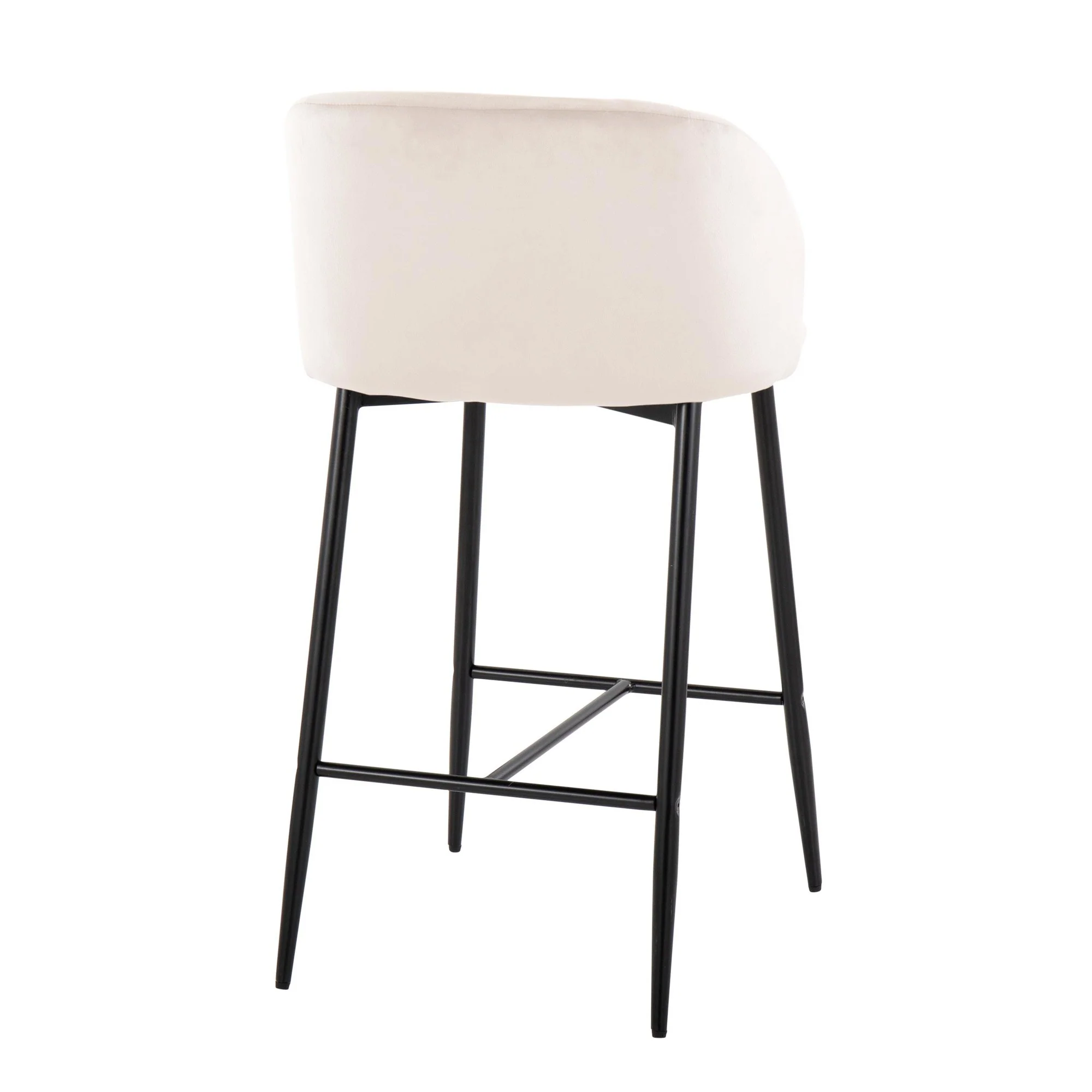 Fran 26" Fixed-Height Counter Stool - Set of 2 Black By LumiSource - Image 26